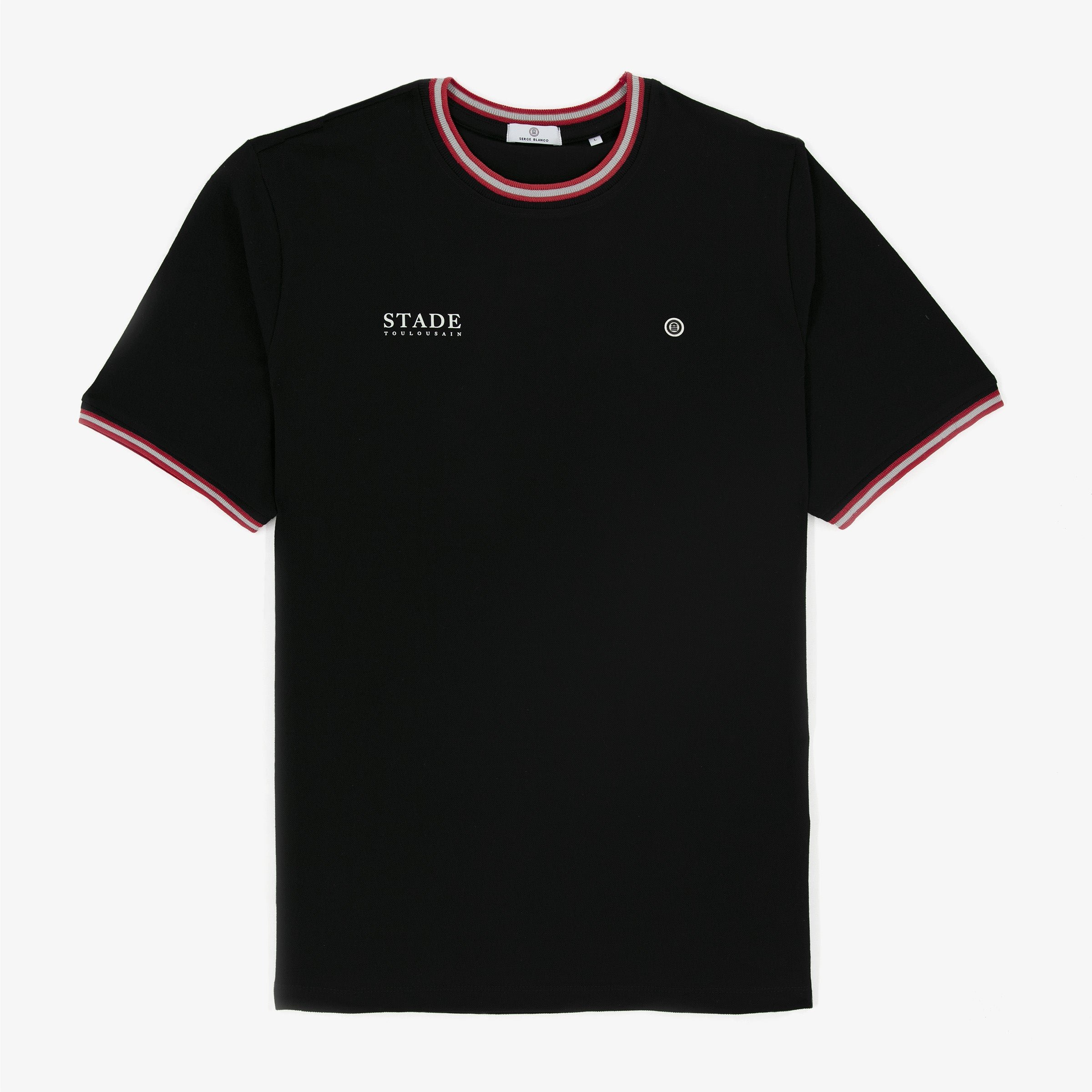Short-sleeved cotton T-shirt SERGE BLANCO Black