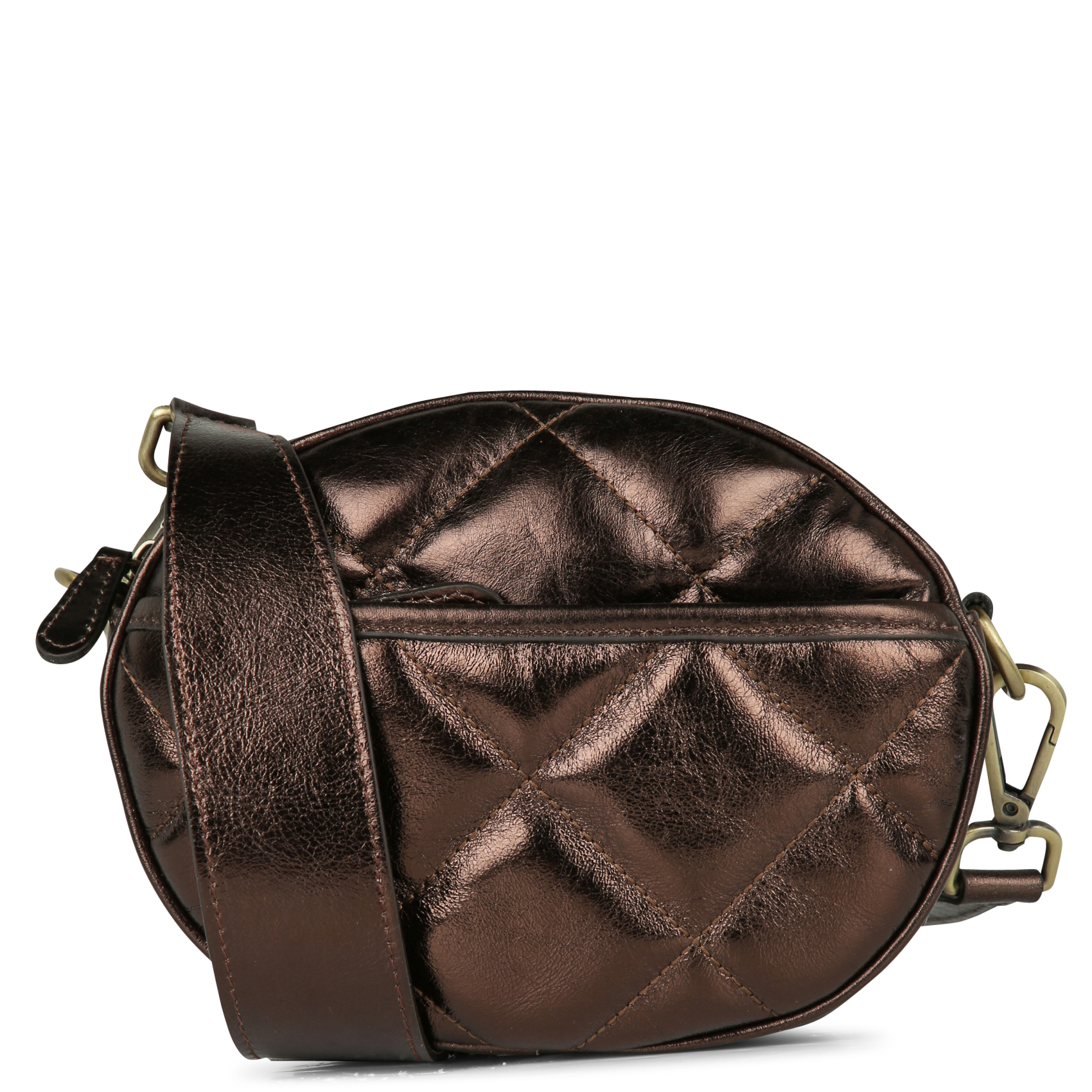 Leather shoulder bag MAISON 123 Brown