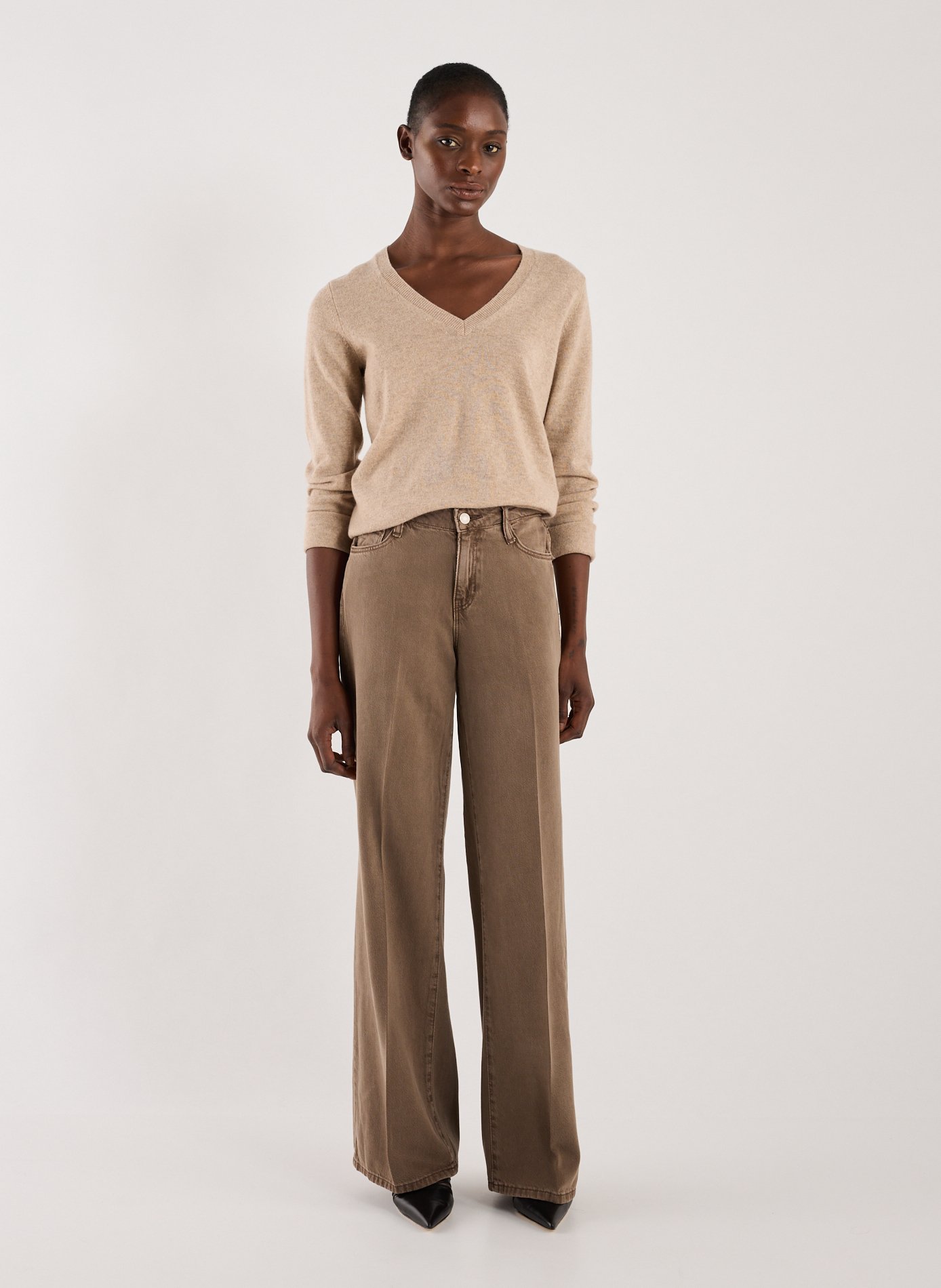 Cashmere sweater AU PRINTEMPS PARIS Beige