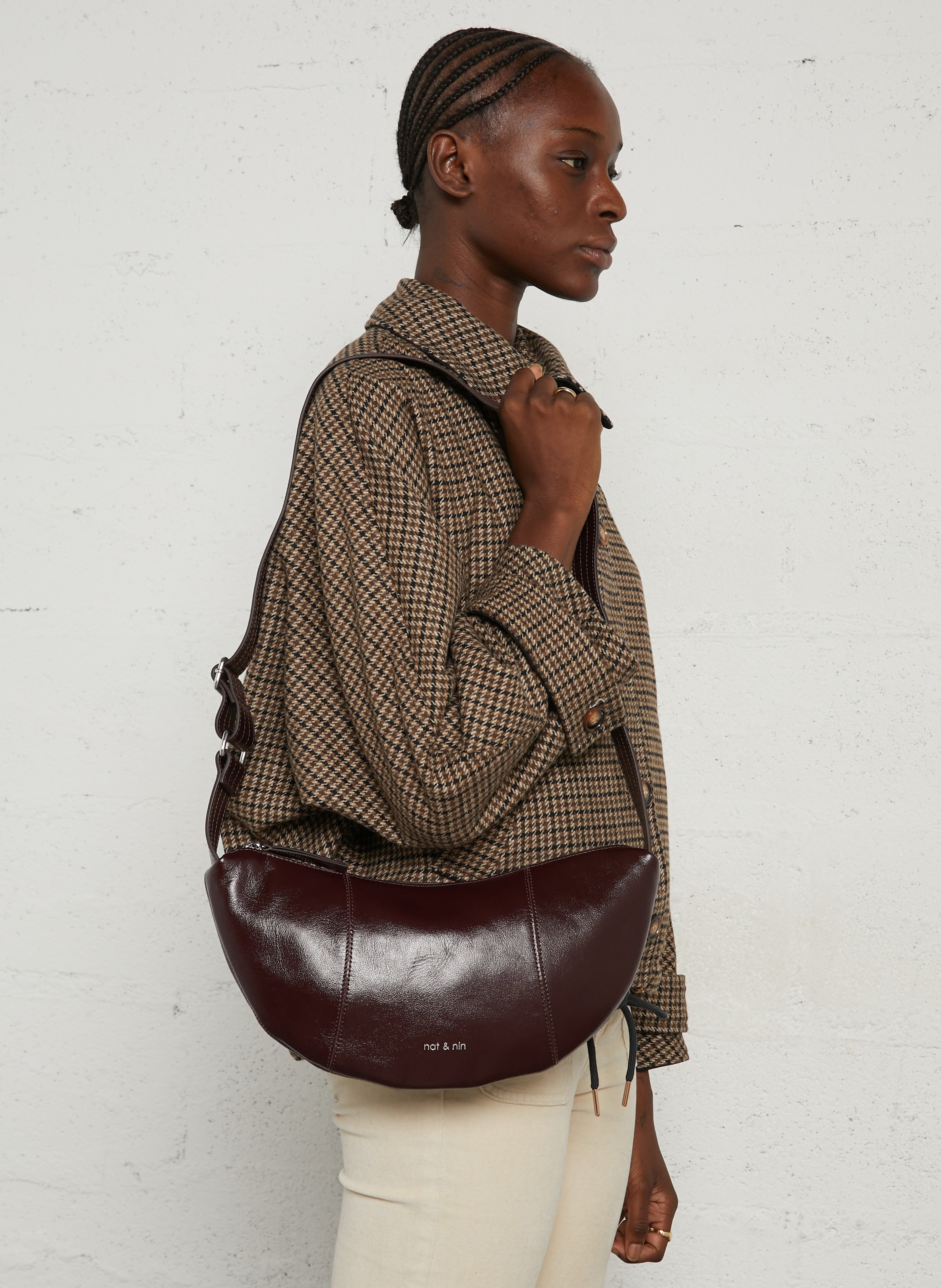 Leopard Umhängetasche NAT & NIN Violett