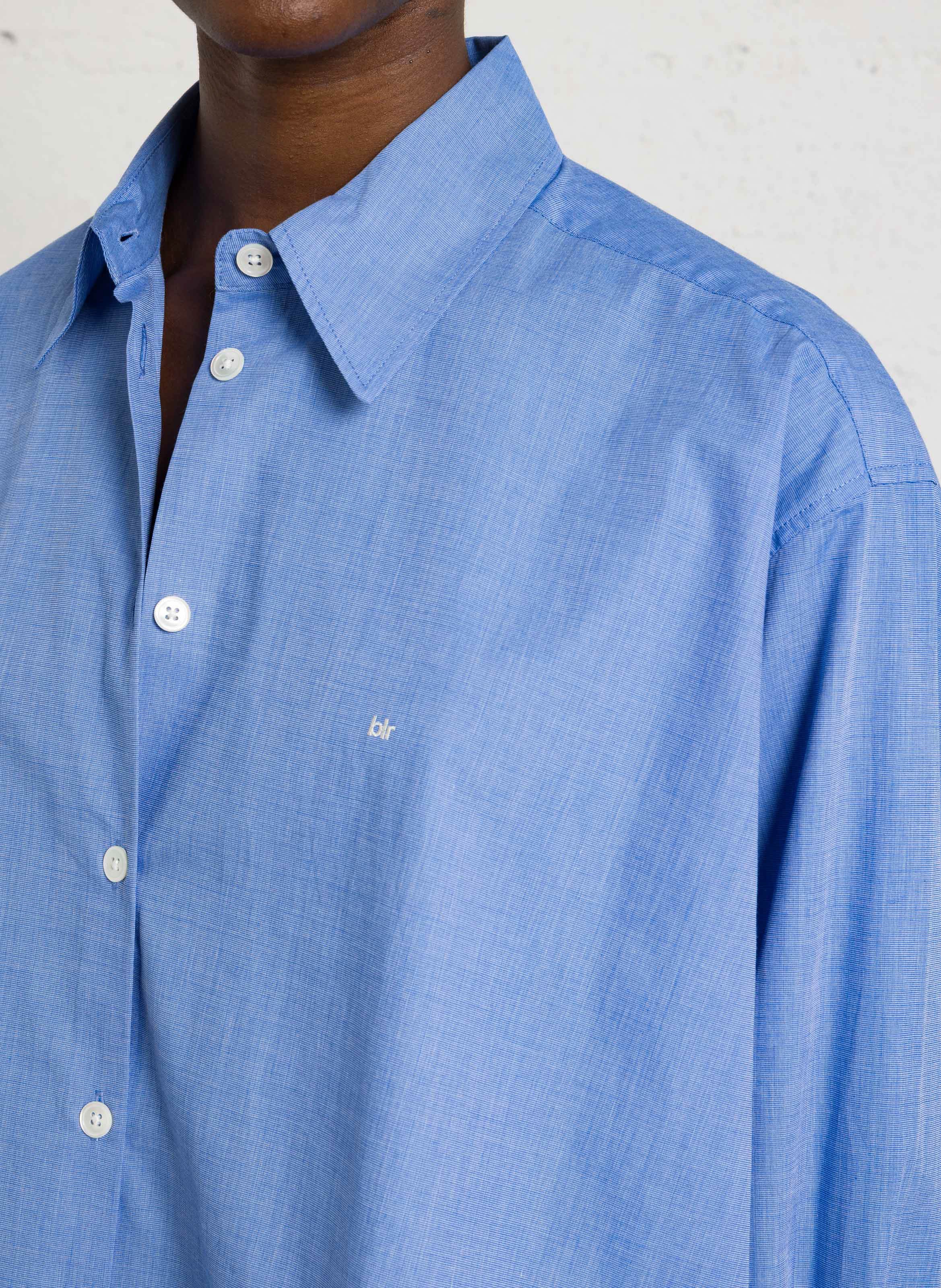 Cotton shirt with classic collar BELLEROSE Blue