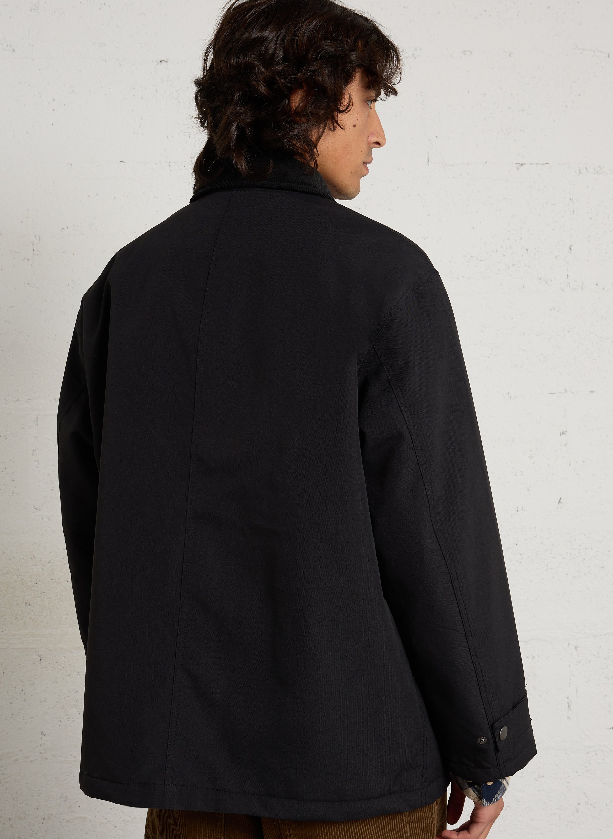 Jean droit velours côtelé en coton MINIMUM Marron