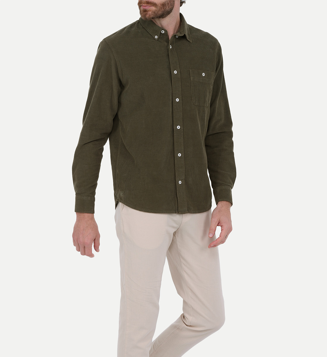 Corduroy shirt GILI'S Green