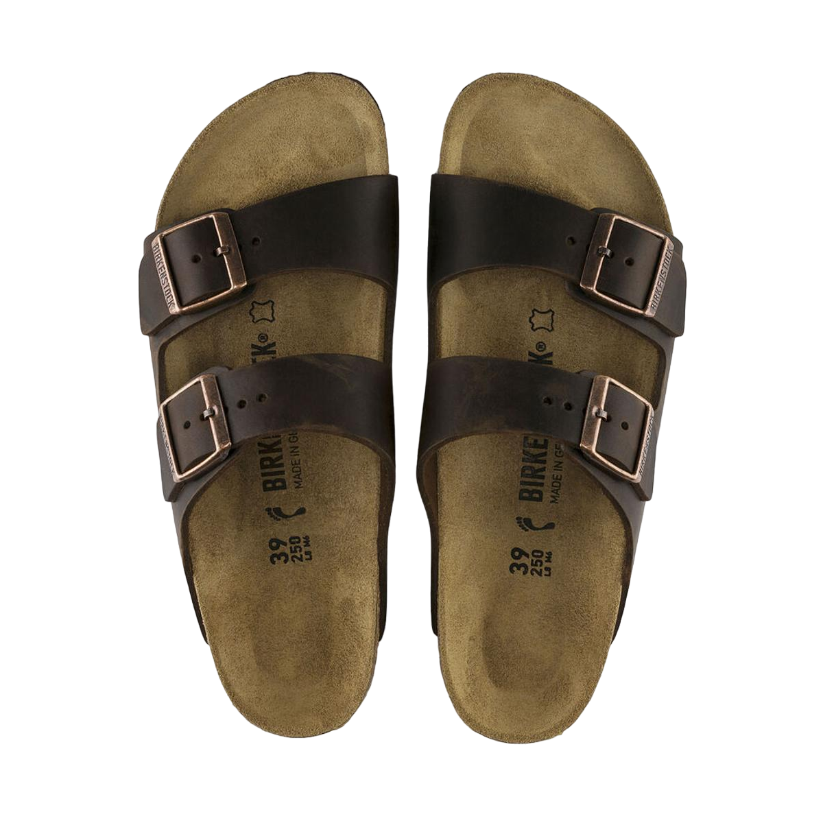 Faux leather sandals BIRKENSTOCK Brown
