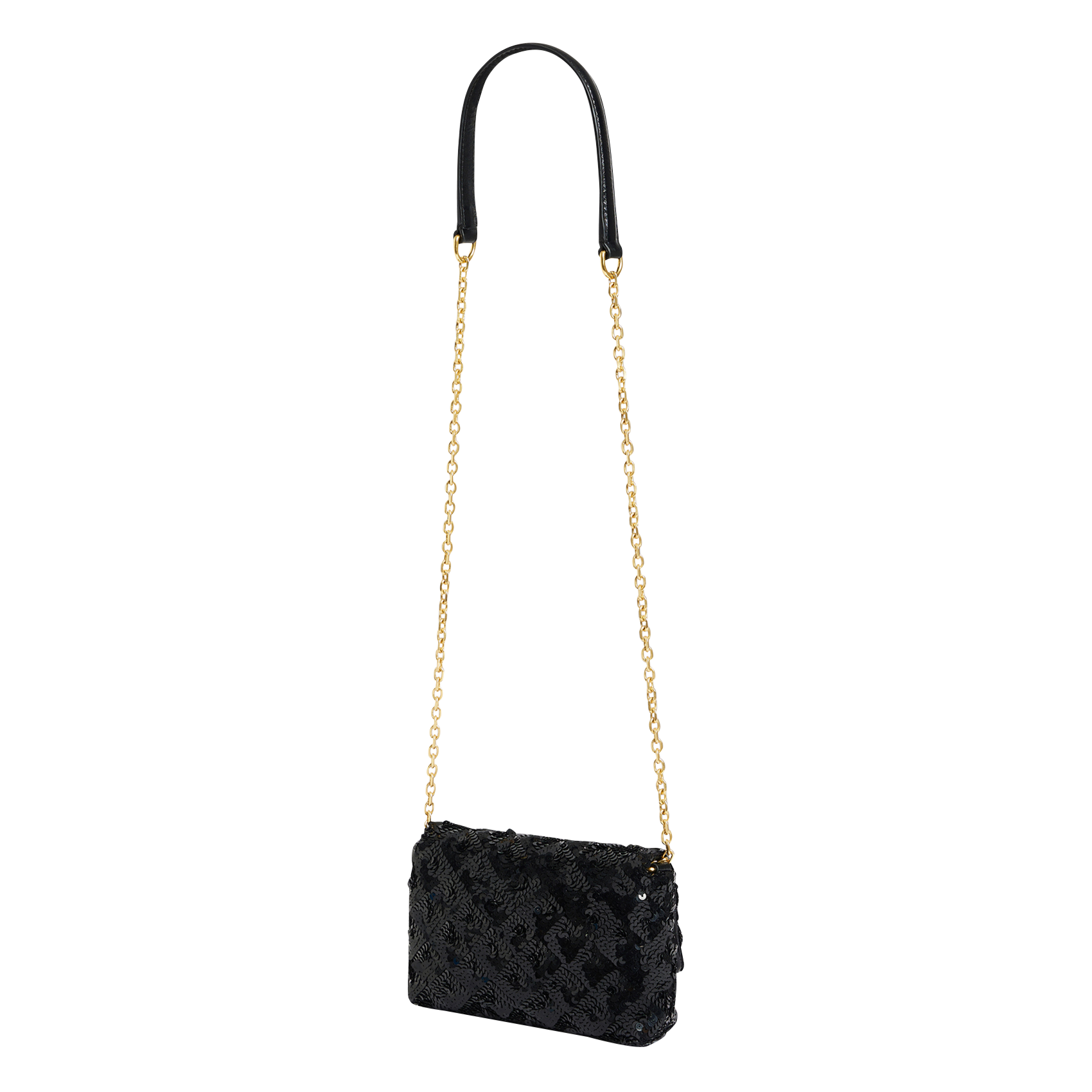 Sac bandoulière à sequins GERARD DAREL Noir