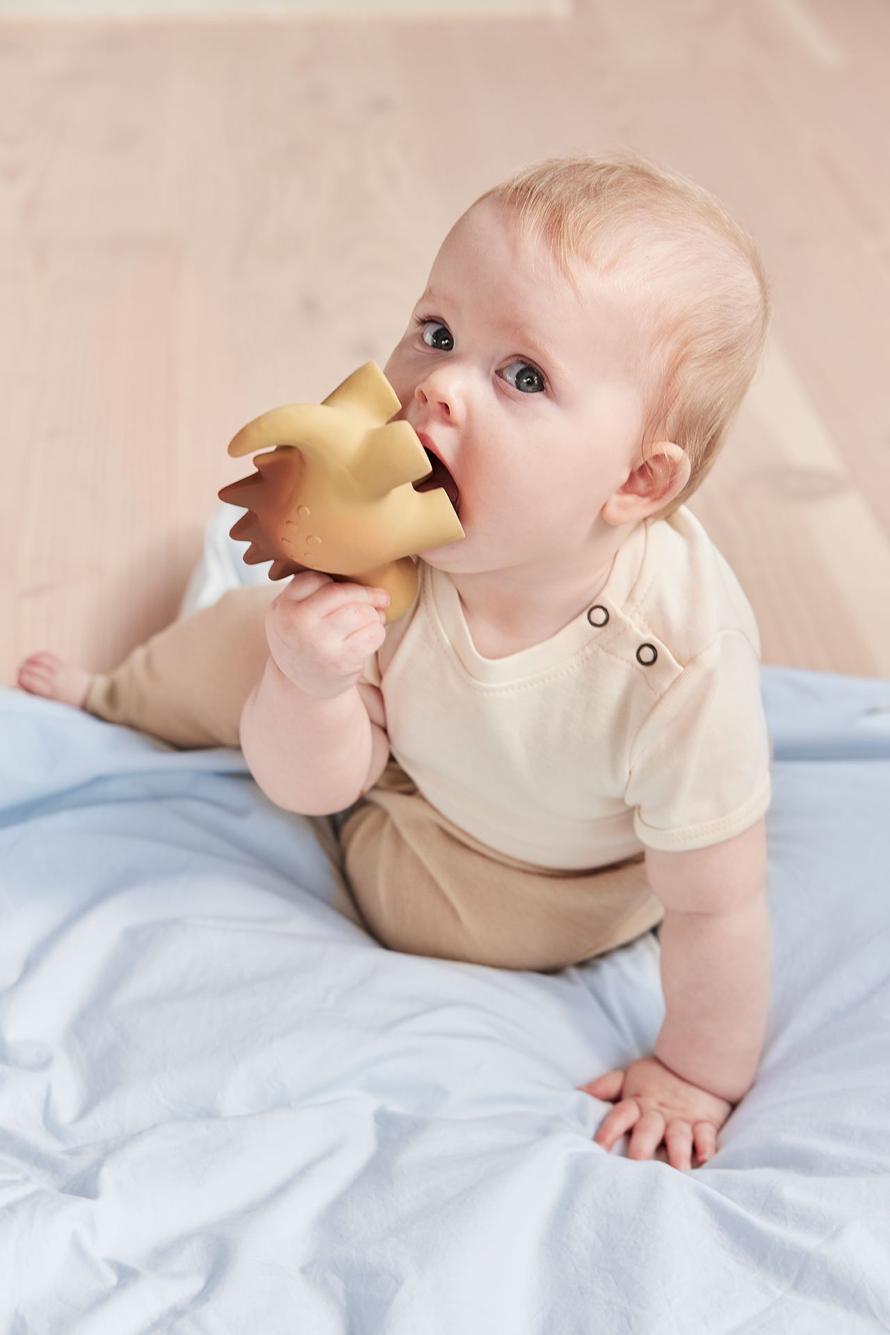 Rubber dinosaur plush OYOY LIVING DESIGN Brown