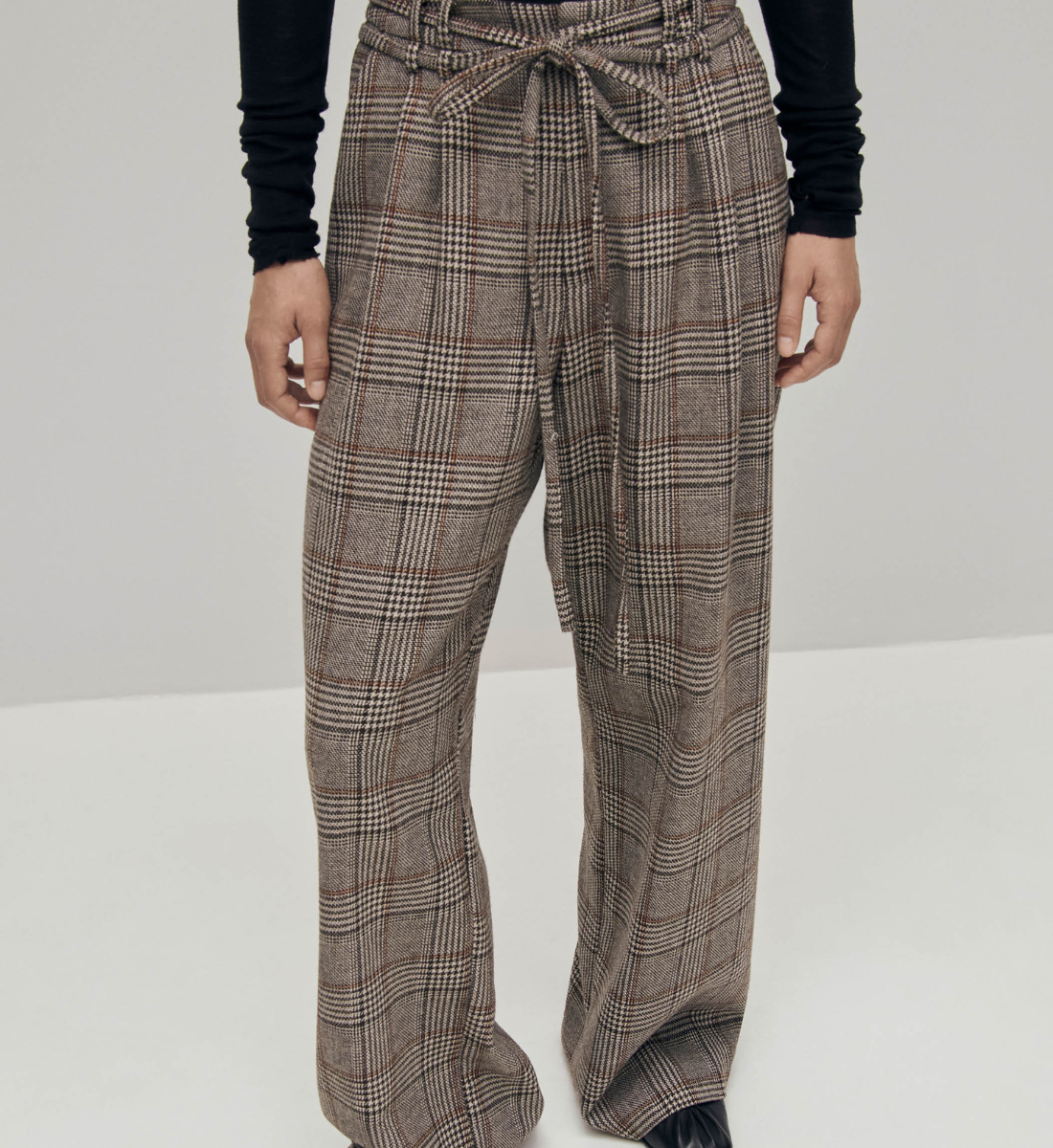 Bandol straight woollen trousers ALOHAS Brown