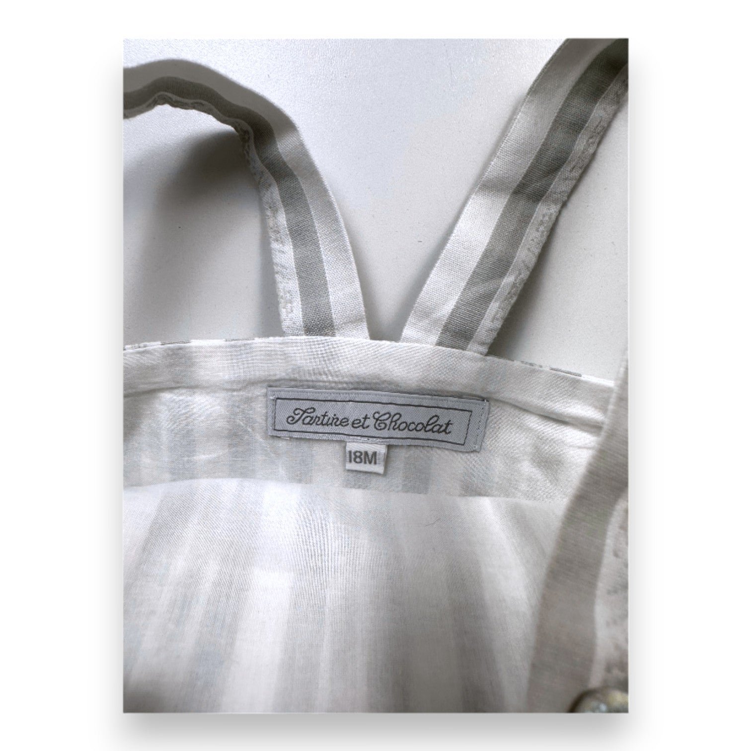 Grey baby overalls - 18 months TARTINE ET CHOCOLAT - seconde-main Grey