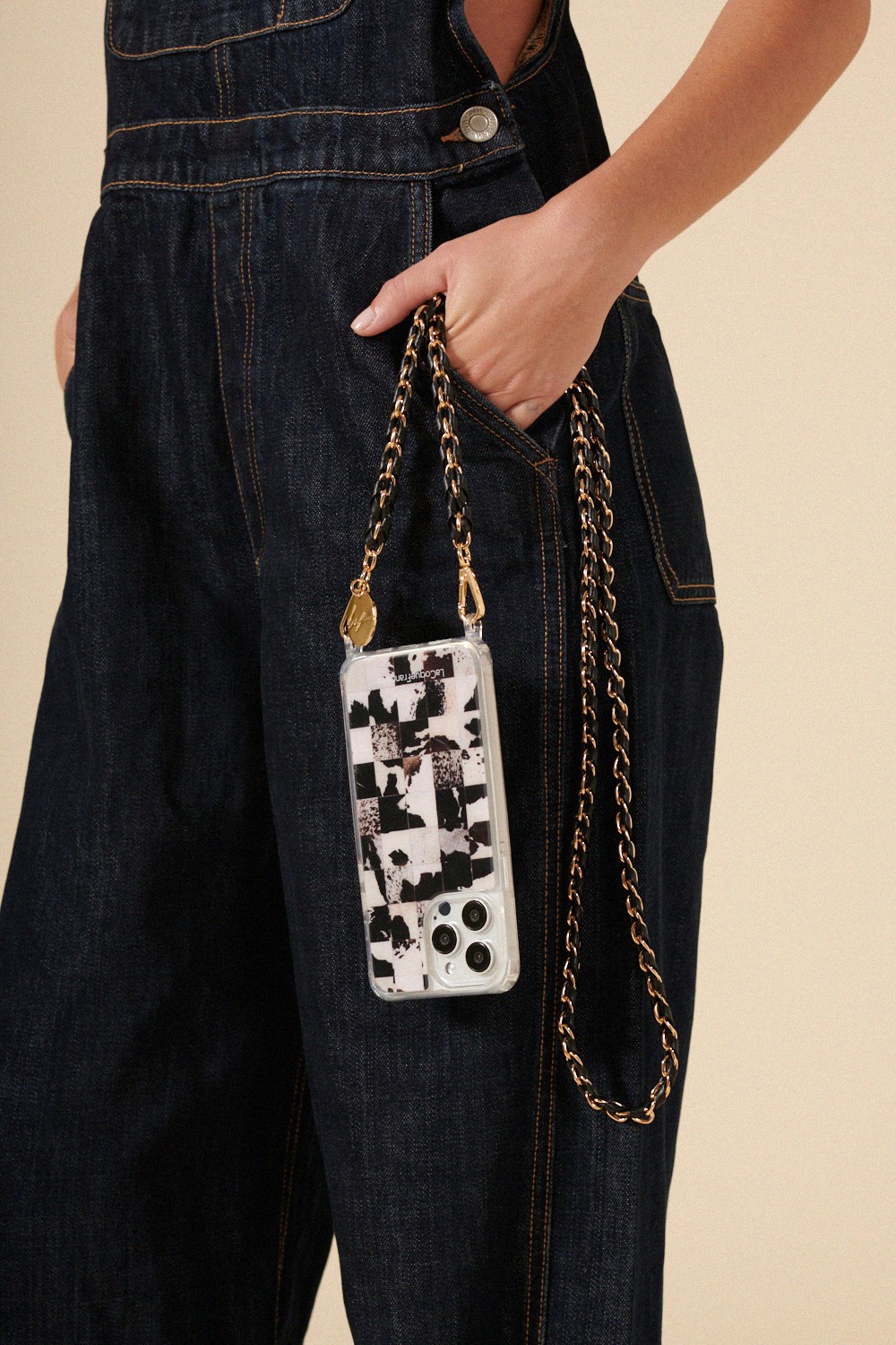 Chaîne de téléphone LA COQUE FRANCAISE Noir