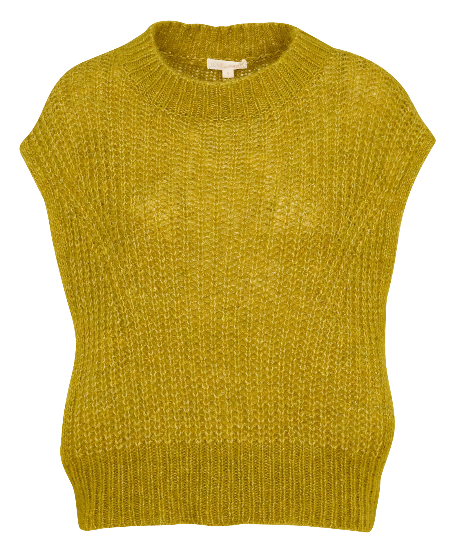 Pull sans manches en maille tricotée LOUISE MISHA Vert