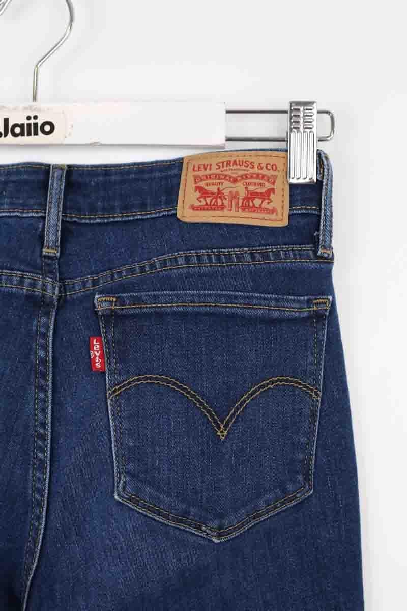 Cotton skinny jeans LEVI'S - Seconde main Blue