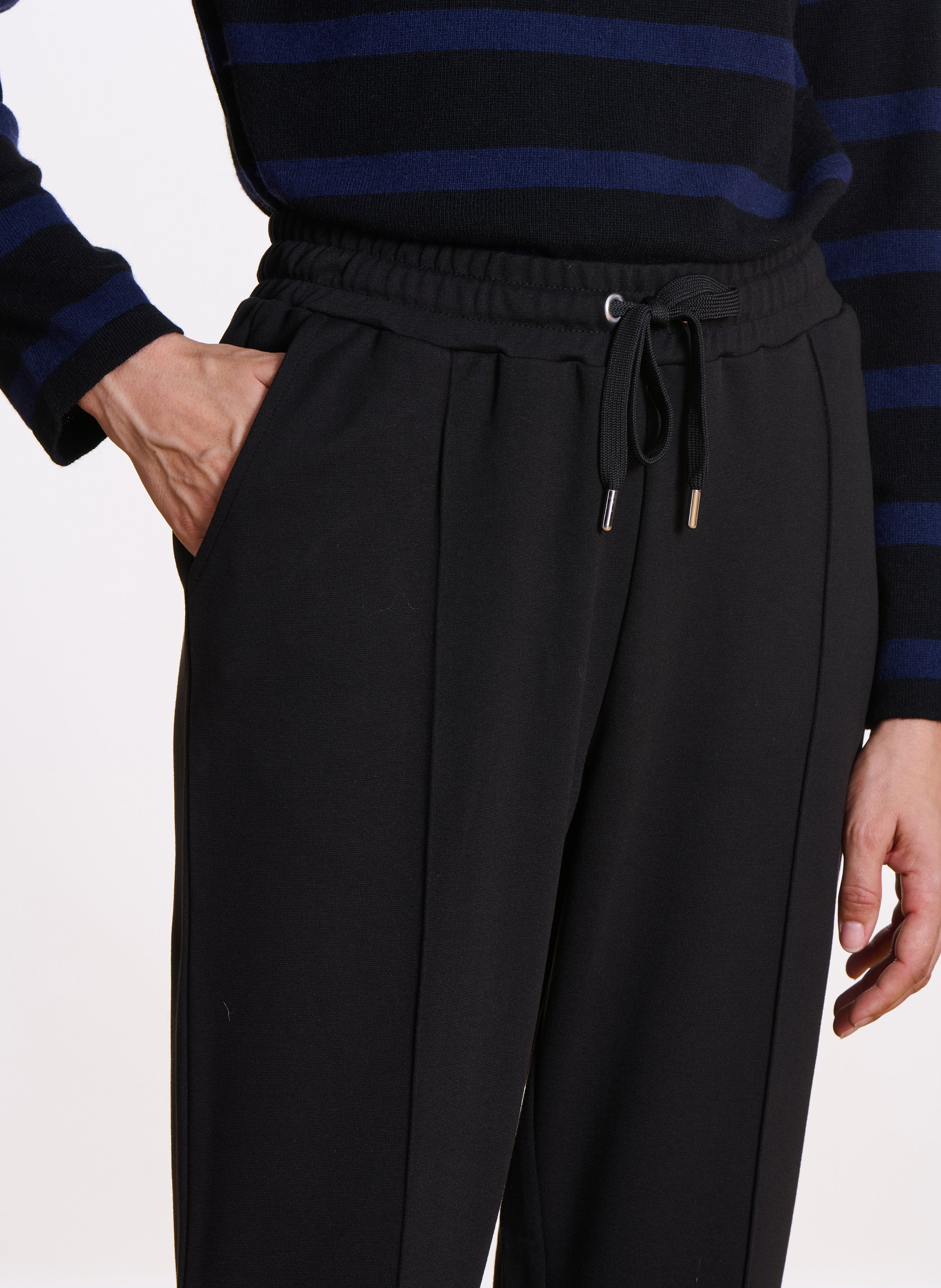 Misastreet straight jogging bottoms LA FEE MARABOUTEE Black