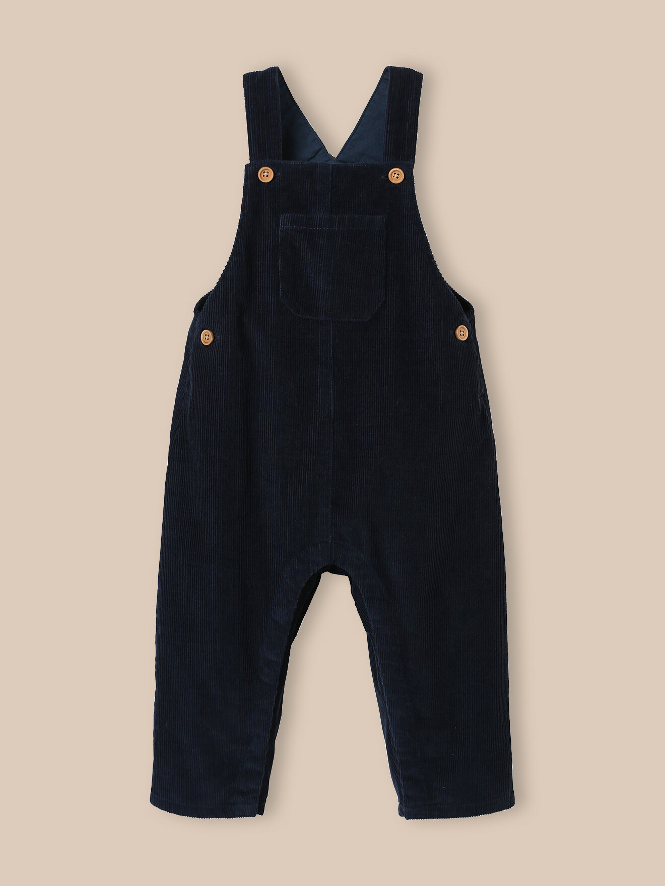Velvet dungarees CYRILLUS Blue