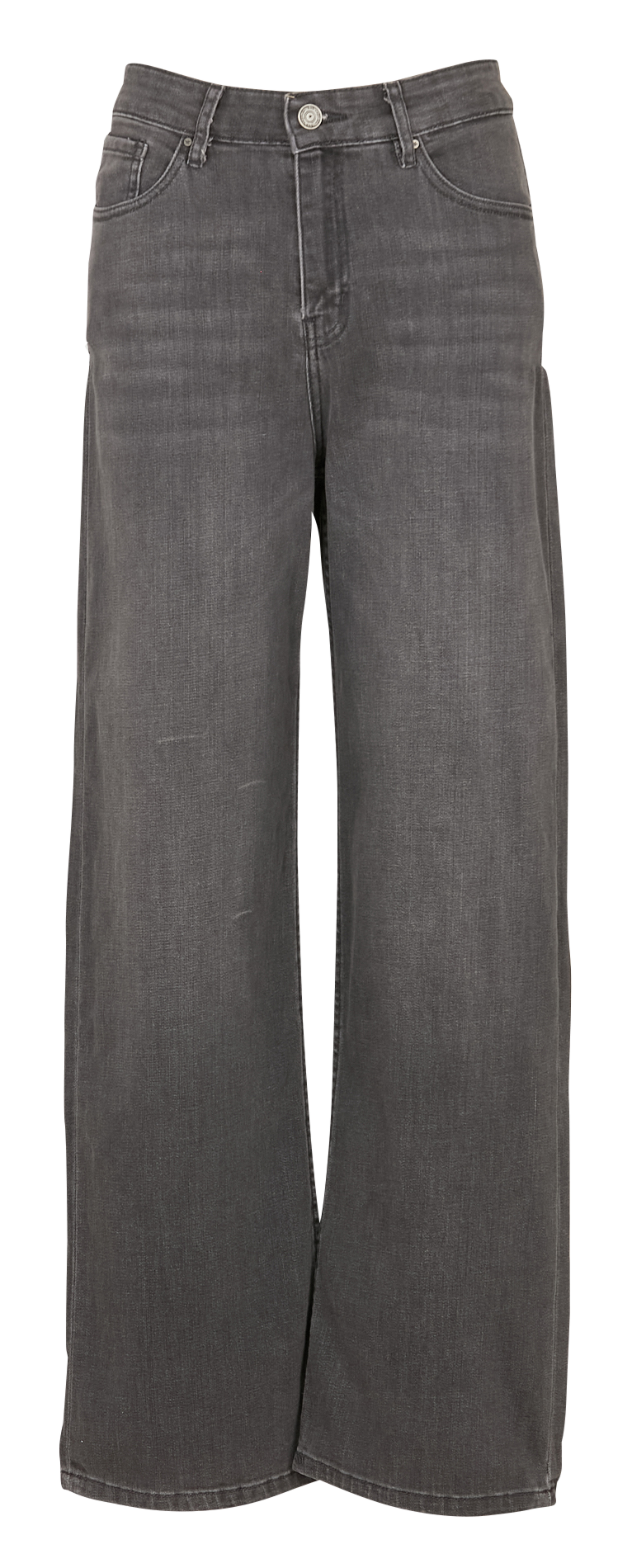 Cotton-blend wide-leg jeans SUD EXPRESS Grey