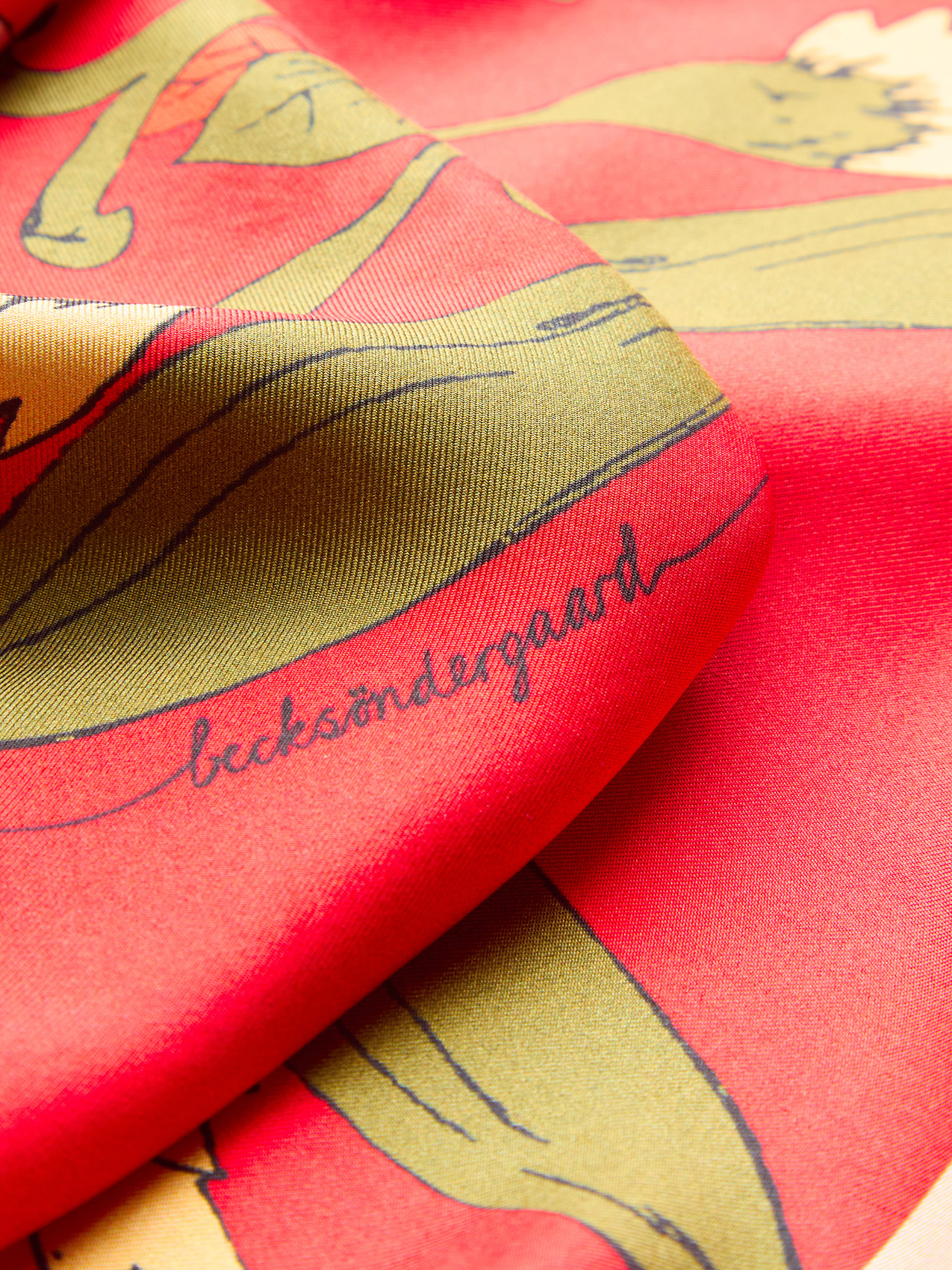 Seidentuch BECKSONDERGAARD Rot