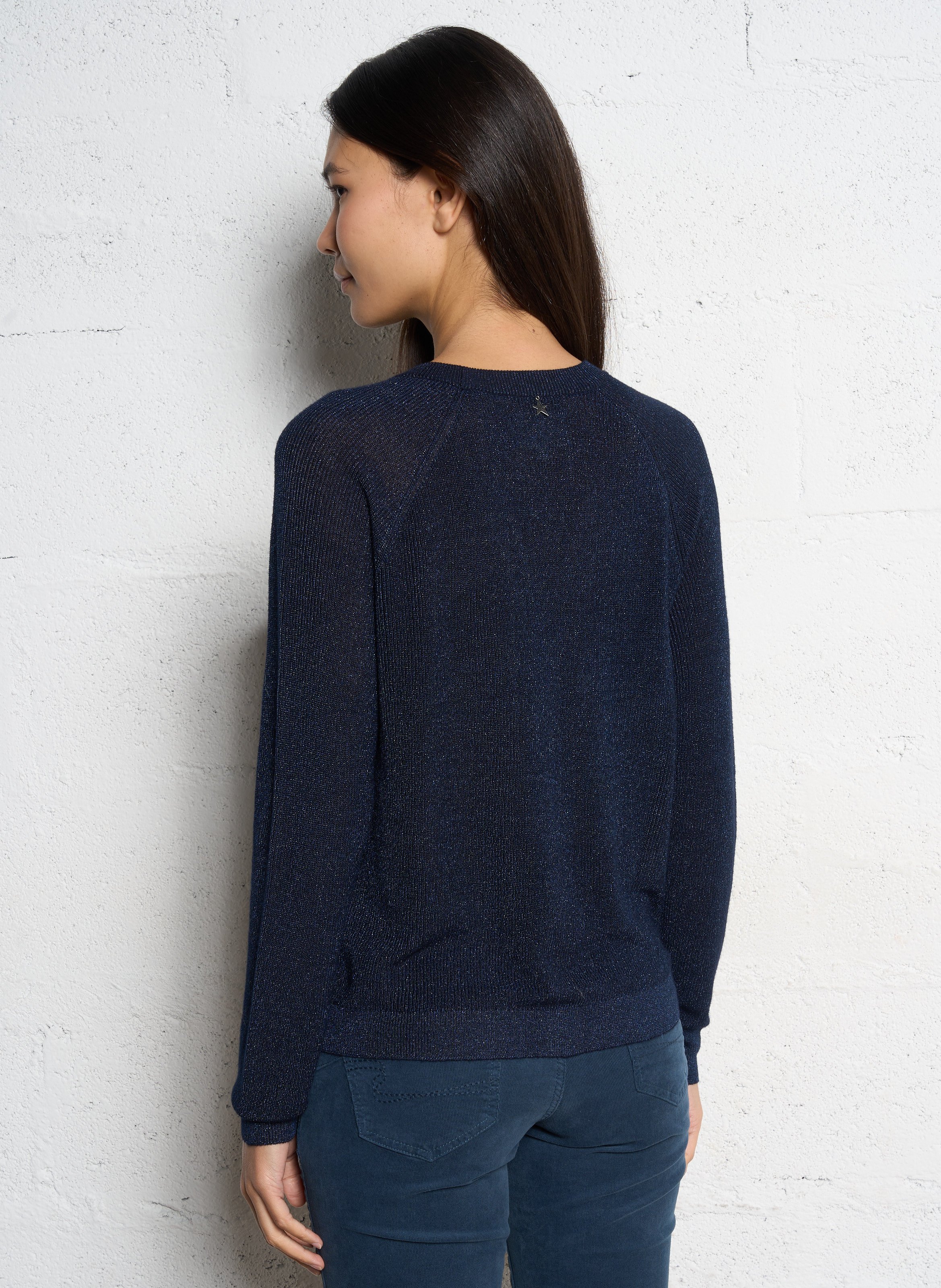 Gilet droit à col V SUD EXPRESS Bleu