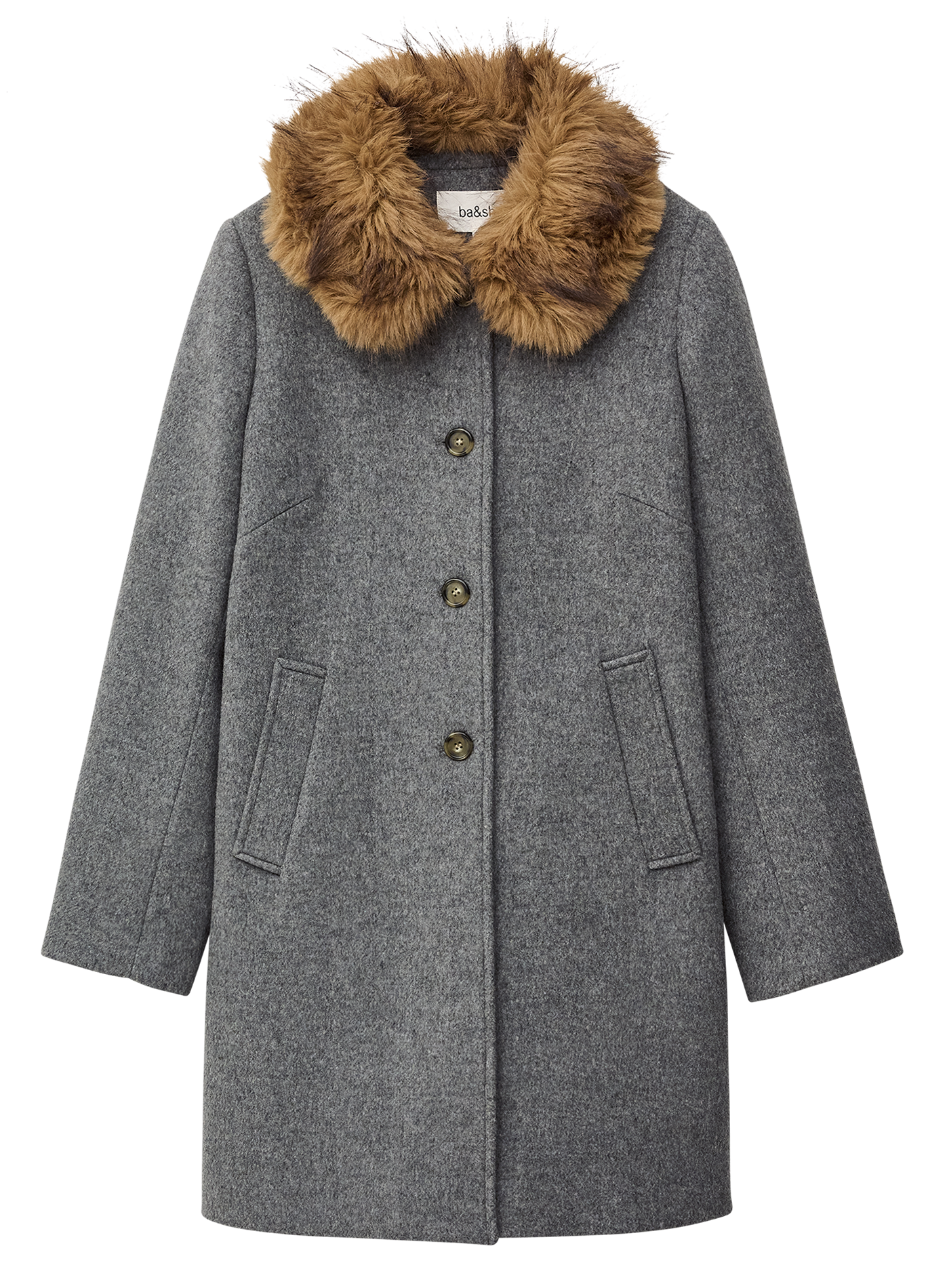 Alpaca wool coat  BA&SH Black