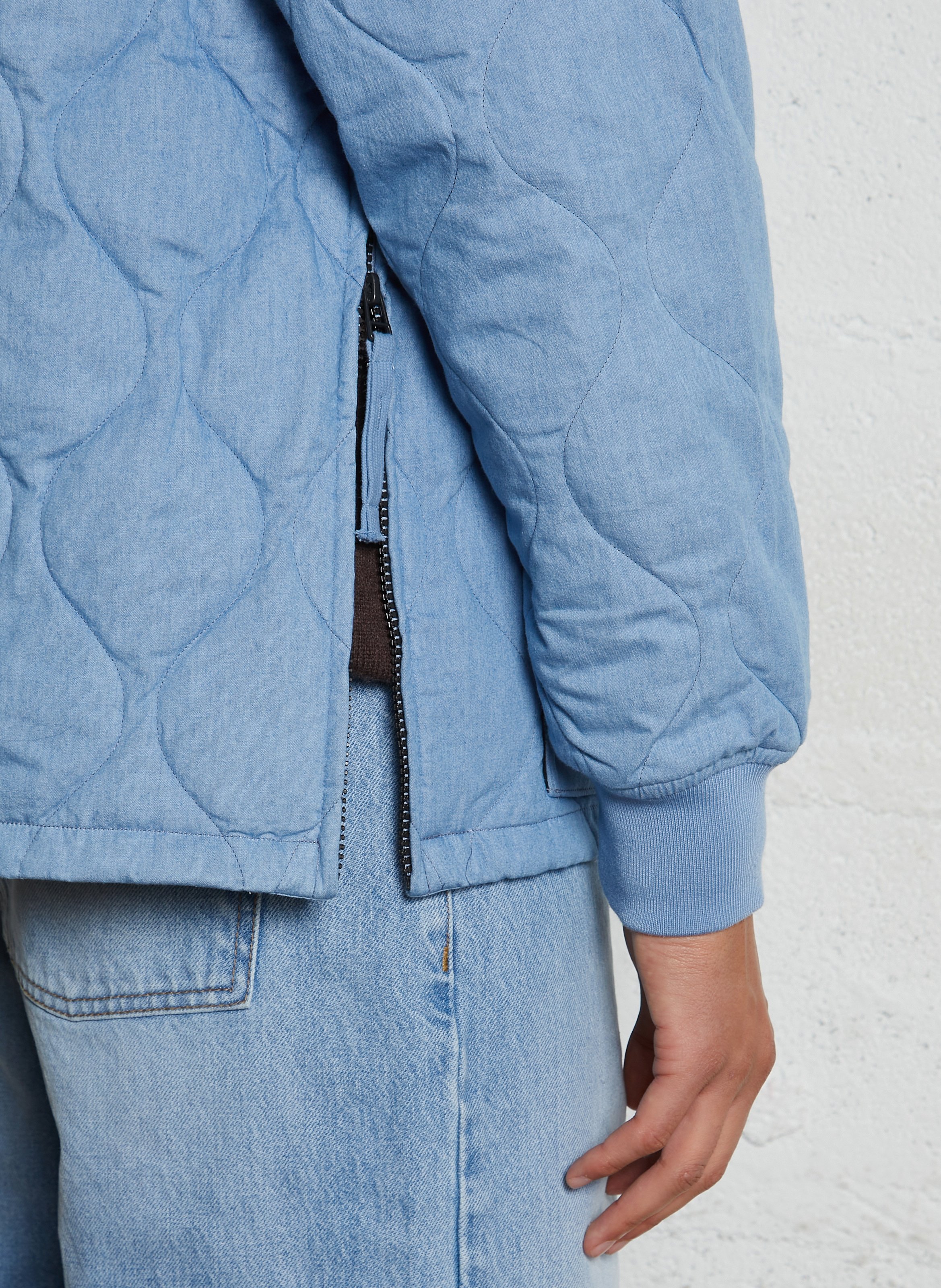 Oversized hoodie met opstaande kraag TAION Blauw