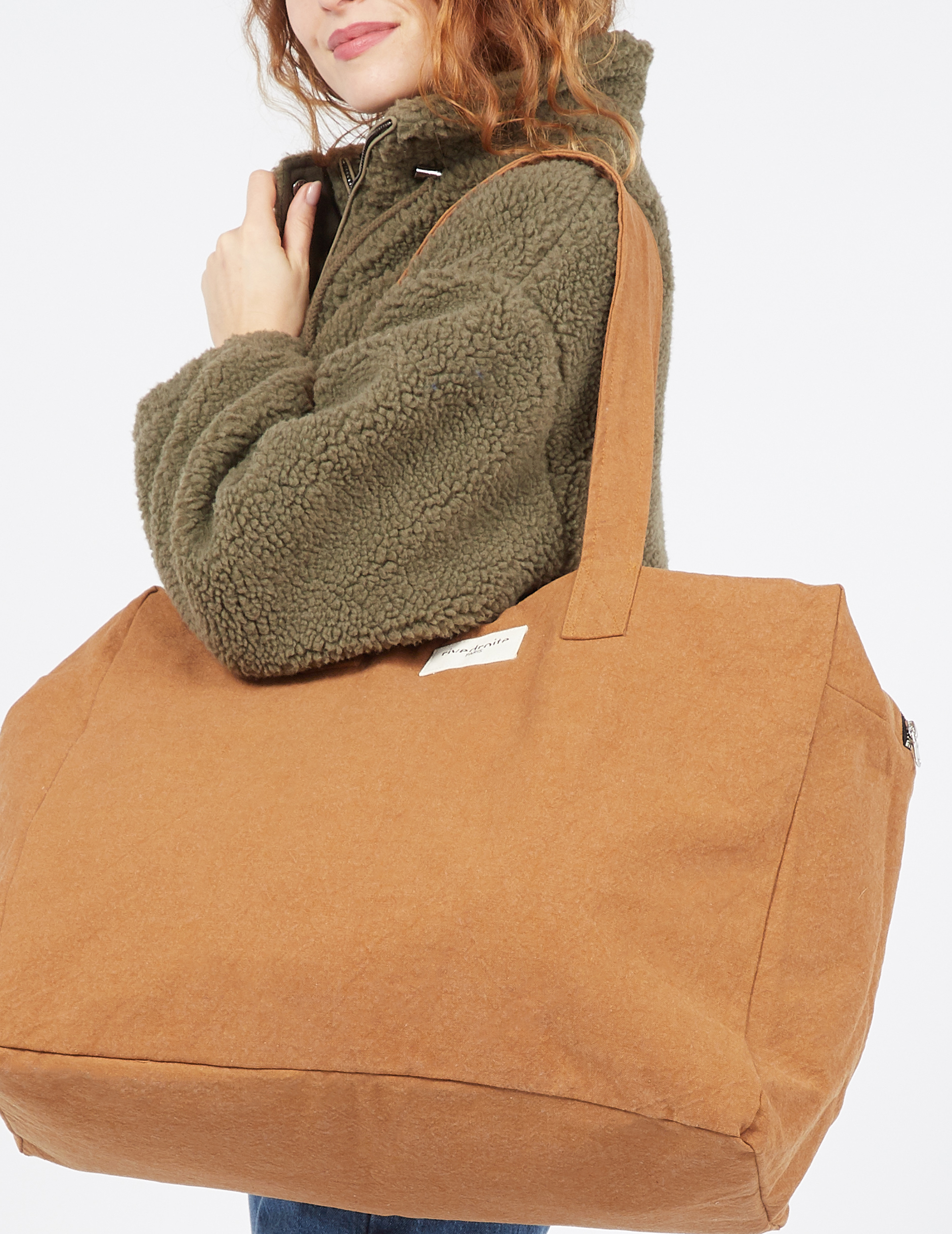 Reisetasche aus Baumwolle RIVEDROITE PARIS Beige