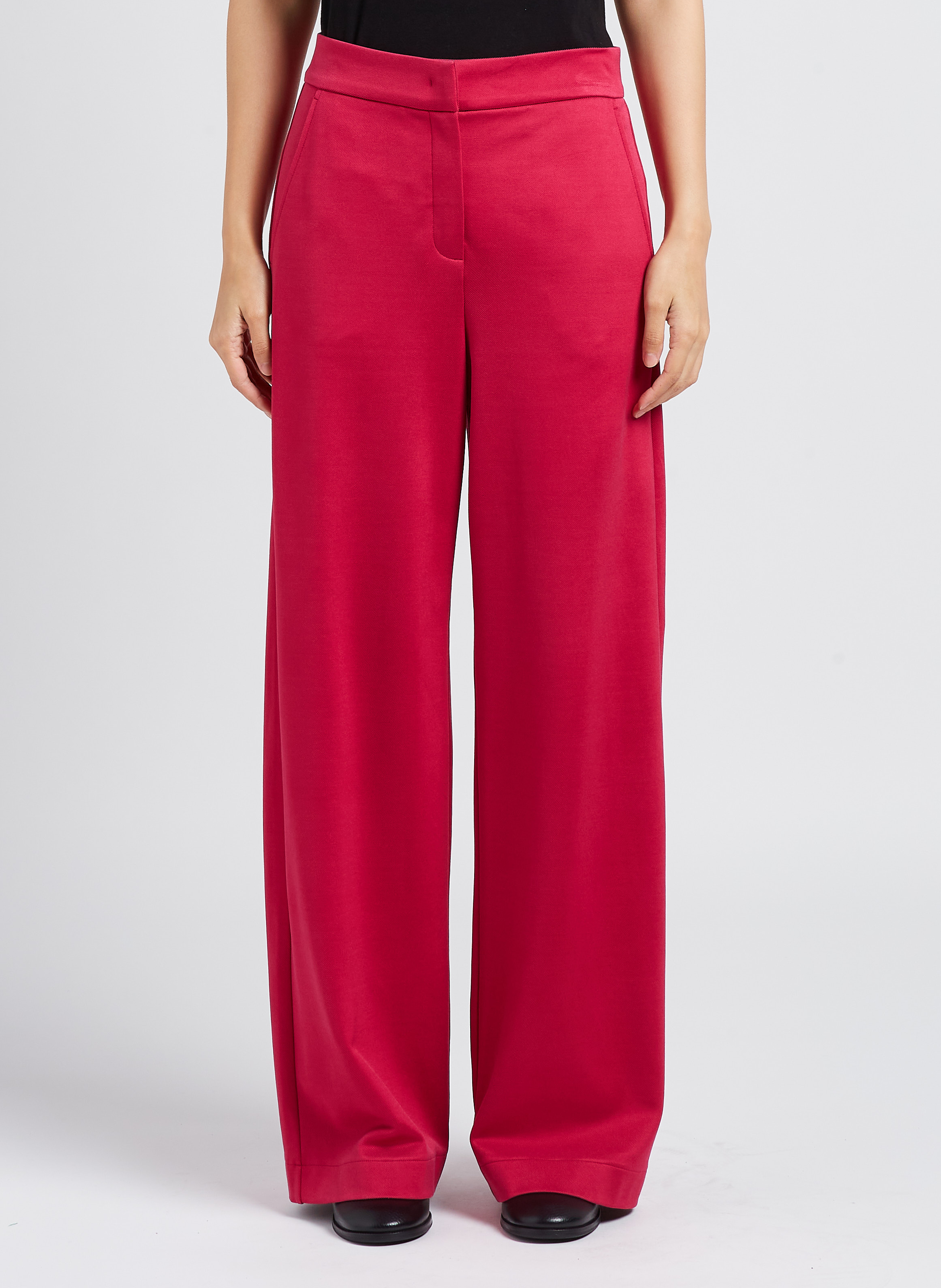 Pantalon palazzo taille haute  MAX&Co. Rouge