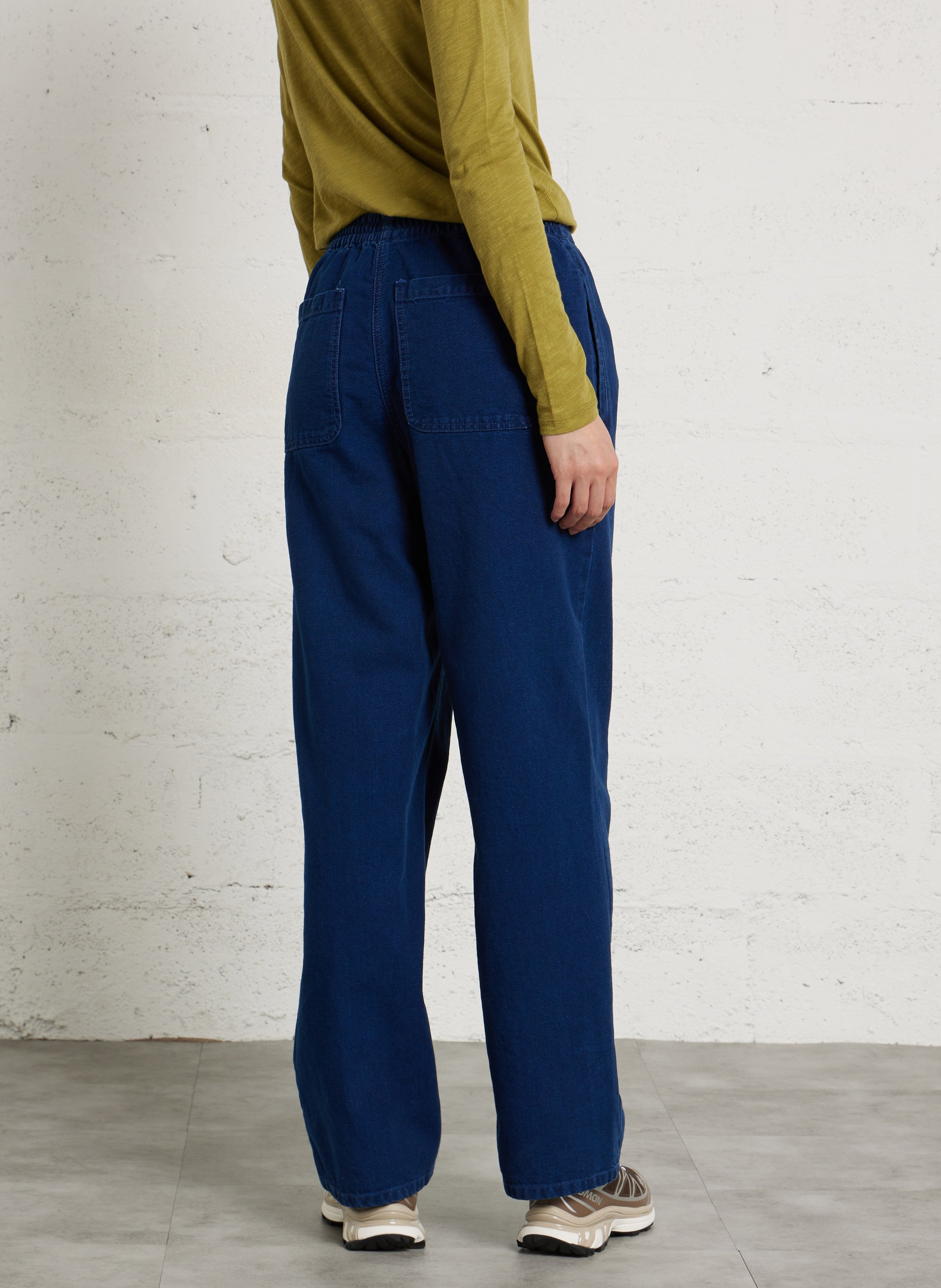 Rechte broek van spijkerstof AMERICAN VINTAGE Blauw