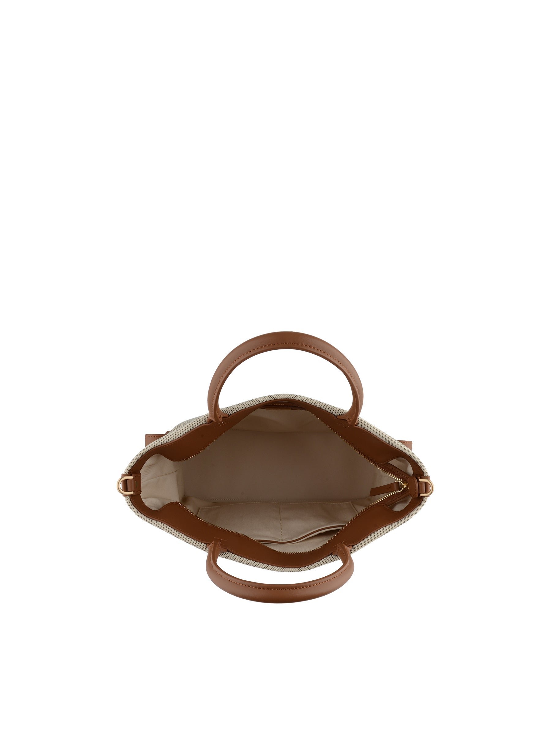 Calfskin leather handbag POURCHET Golden