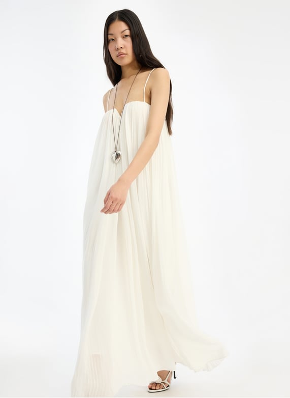 Loose-Fit long dress White Rotate - Women | Place des Tendances Loose-Fit long dress White Rotate - Women | Place des Tendances