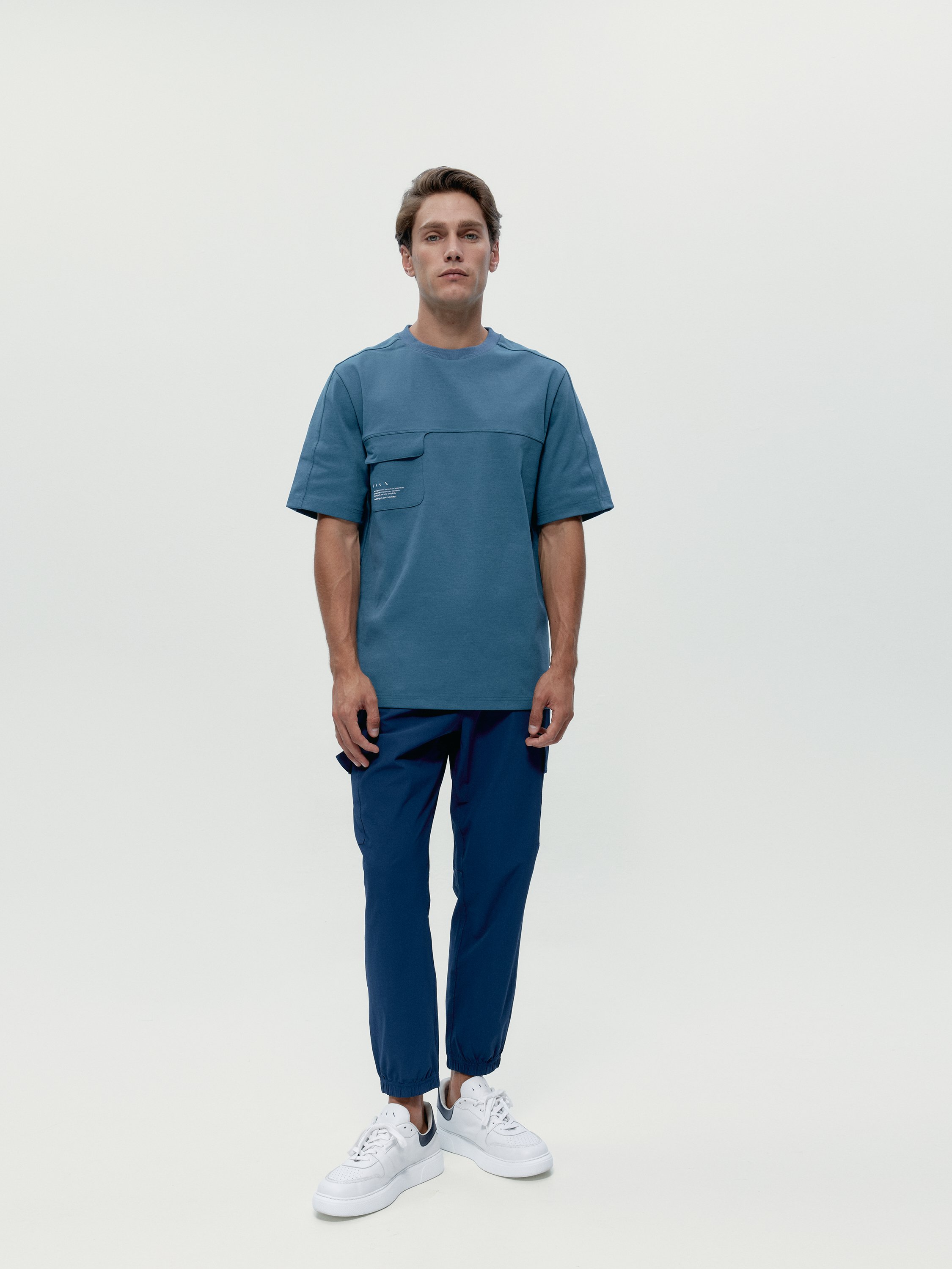 Short-sleeve performance recovery T-shirt BORN Blue