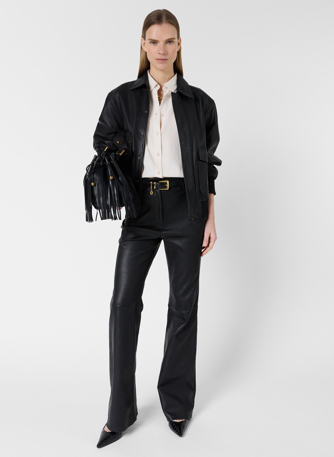 Fließende einfarbige Bluse GERARD DAREL Beige