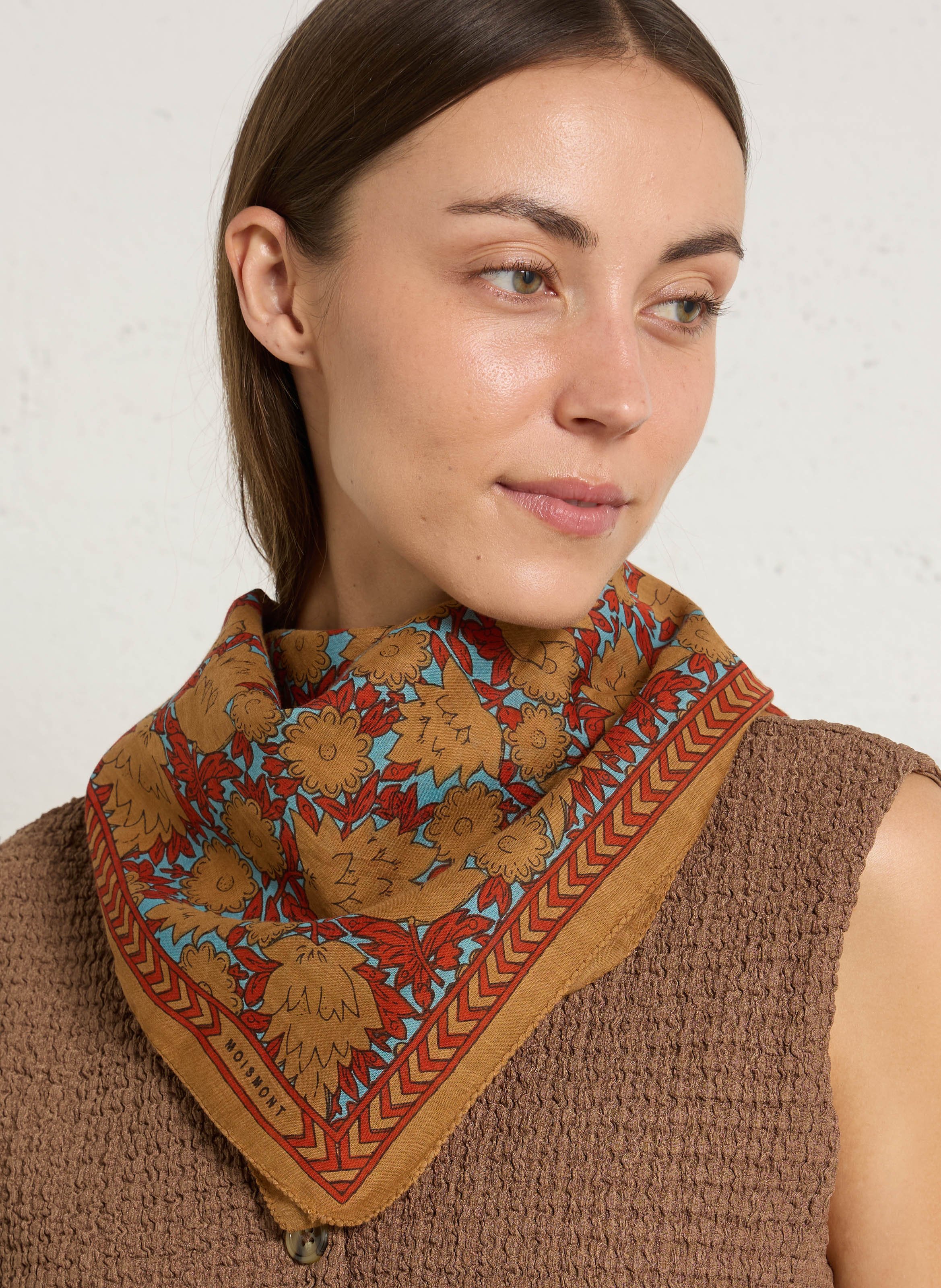 Foulard imprimé en coton MOISMONT