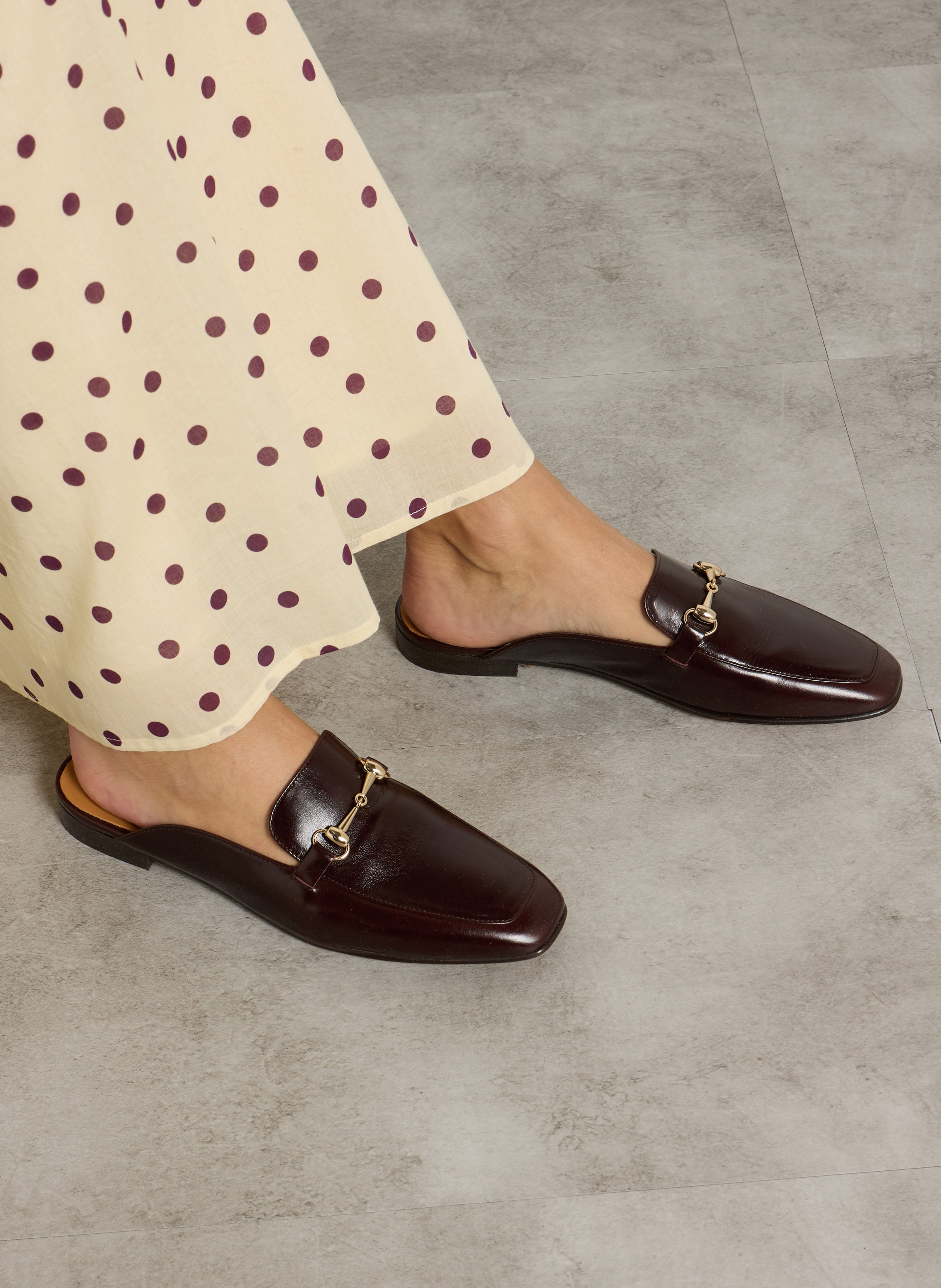 Mocassins en cuir BOBBIES Marron