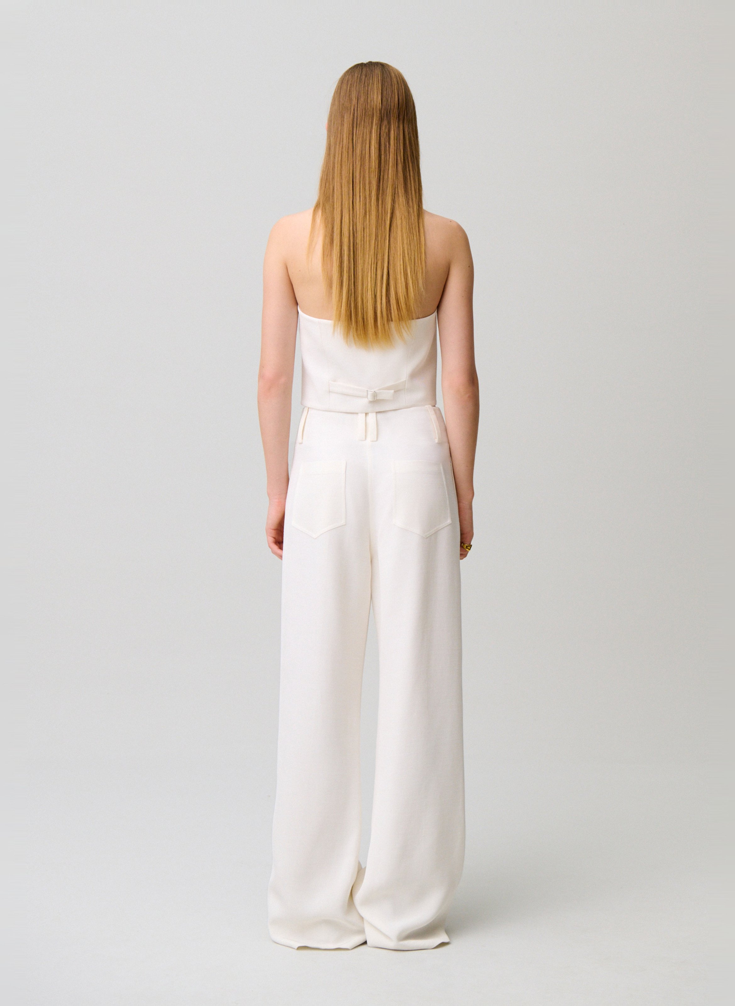 Pantalon tailleur large CLAUDIE PIERLOT Beige