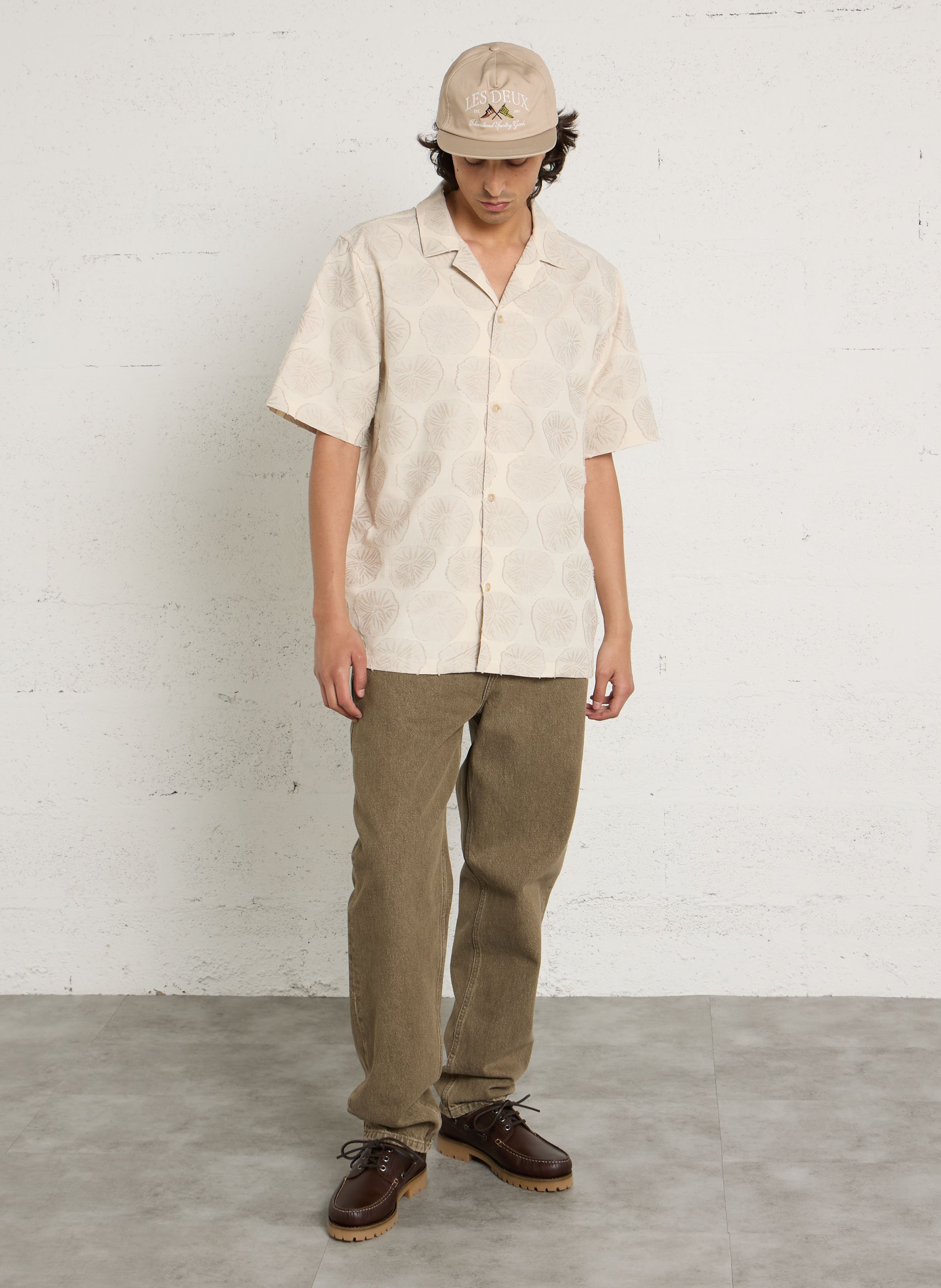 Bestickte Bluse aus Baumwoll-Mix LES DEUX Beige