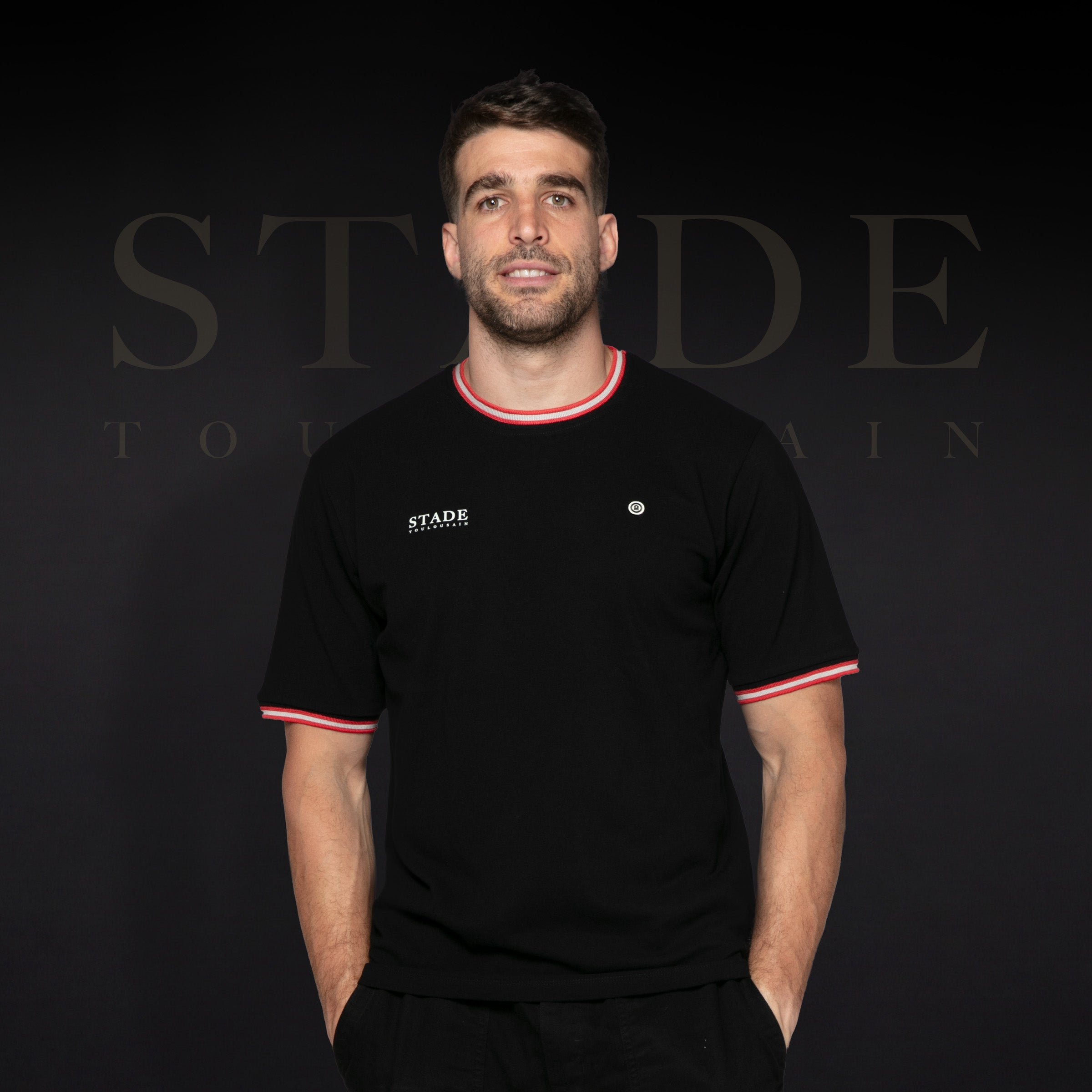 Short-sleeved cotton T-shirt SERGE BLANCO Black
