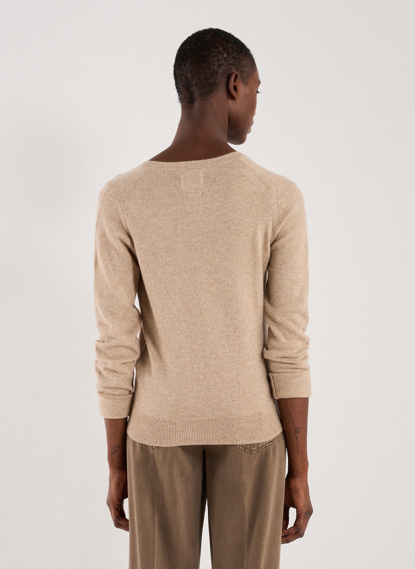 Cashmere sweater AU PRINTEMPS PARIS Beige