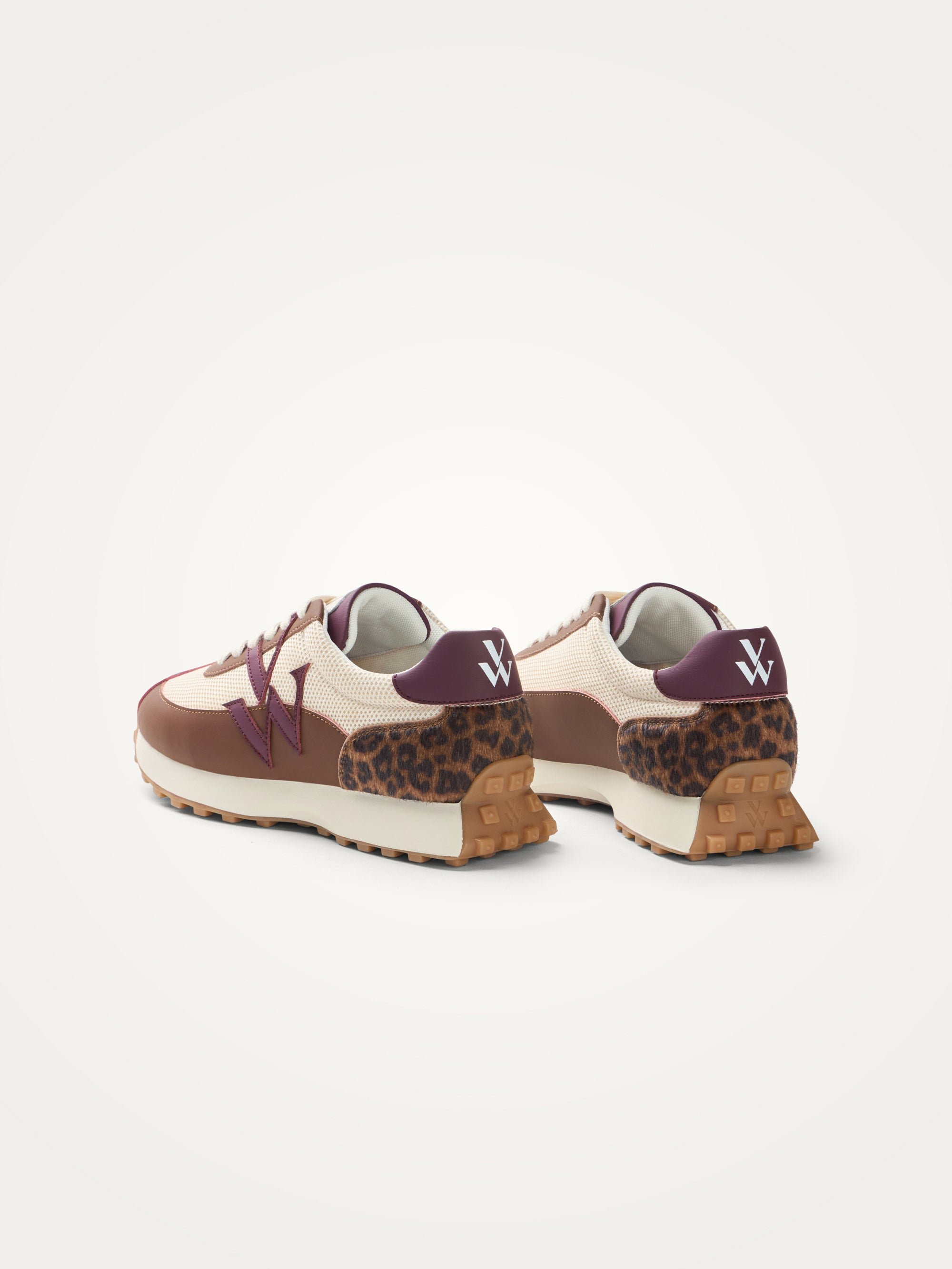Sneakers with monogram on running sole VANESSA WU Brown