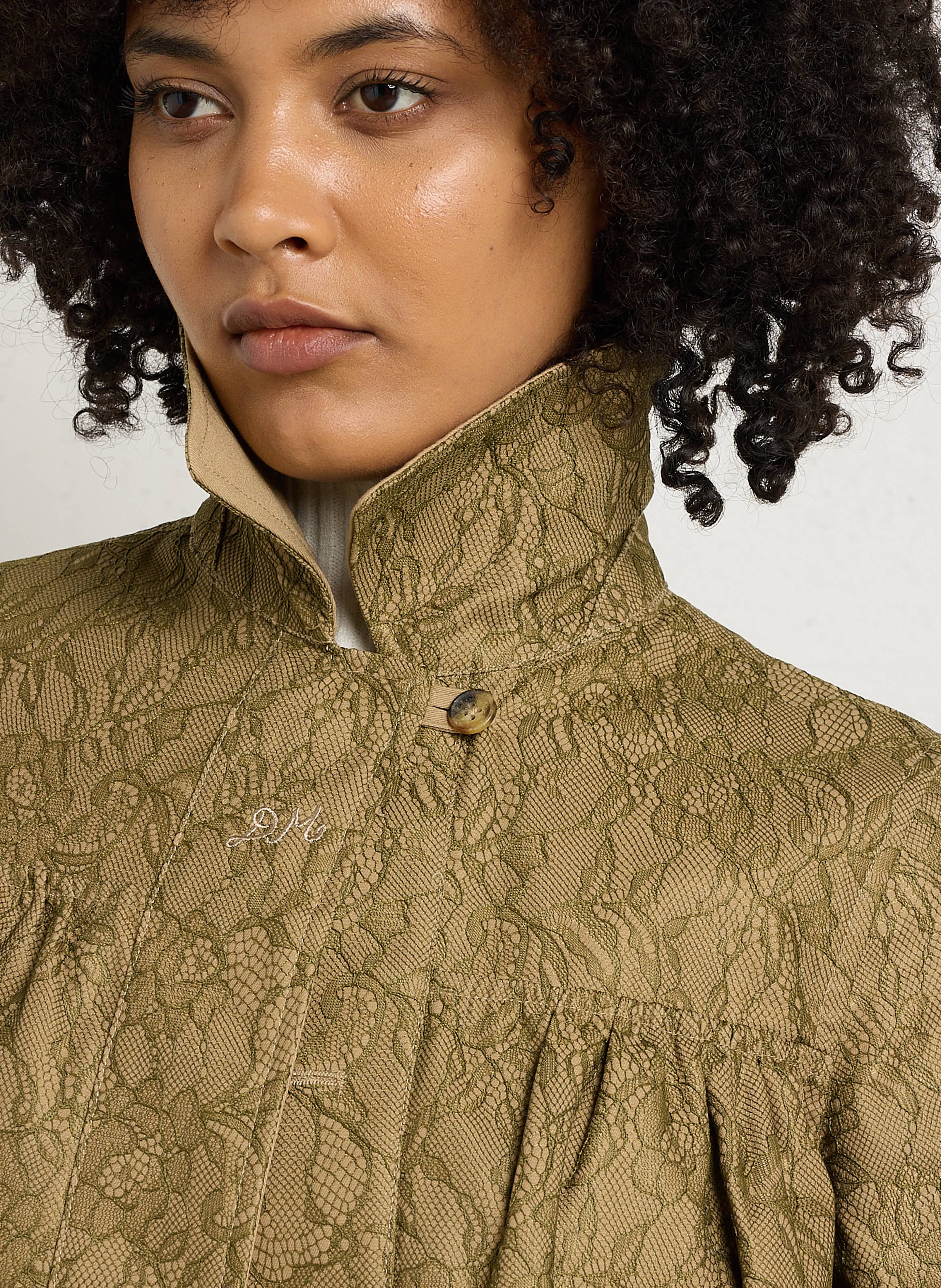 Veste ample en coton bio DAMSON MADDER Beige