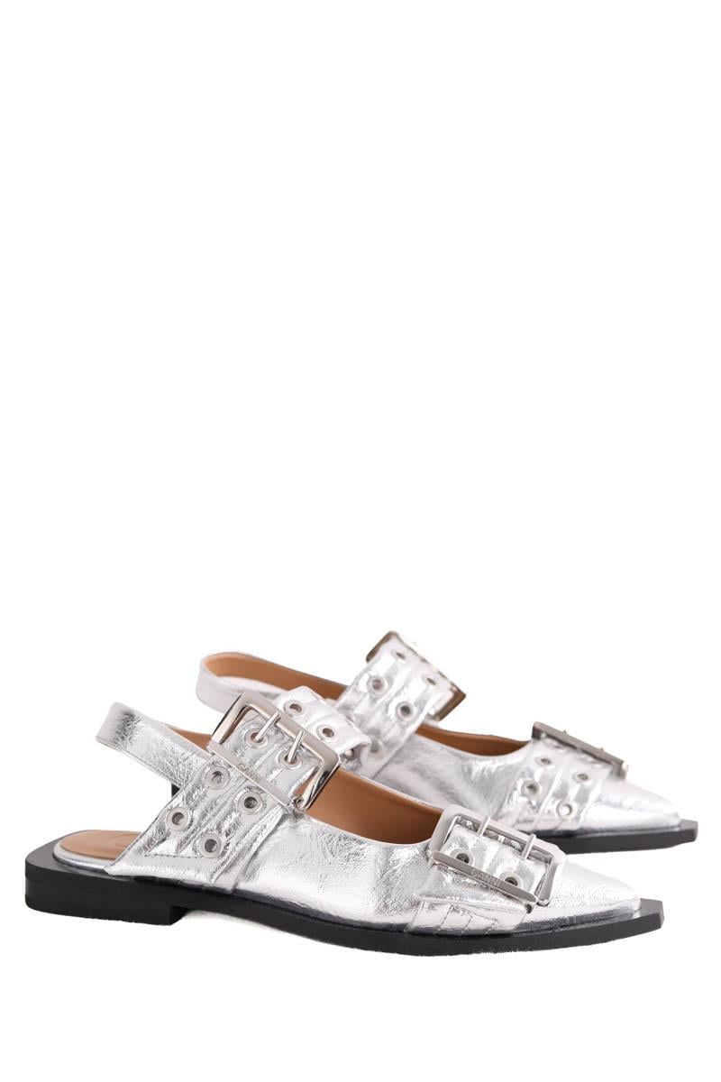 Mules GANNI - Seconde Main Silver