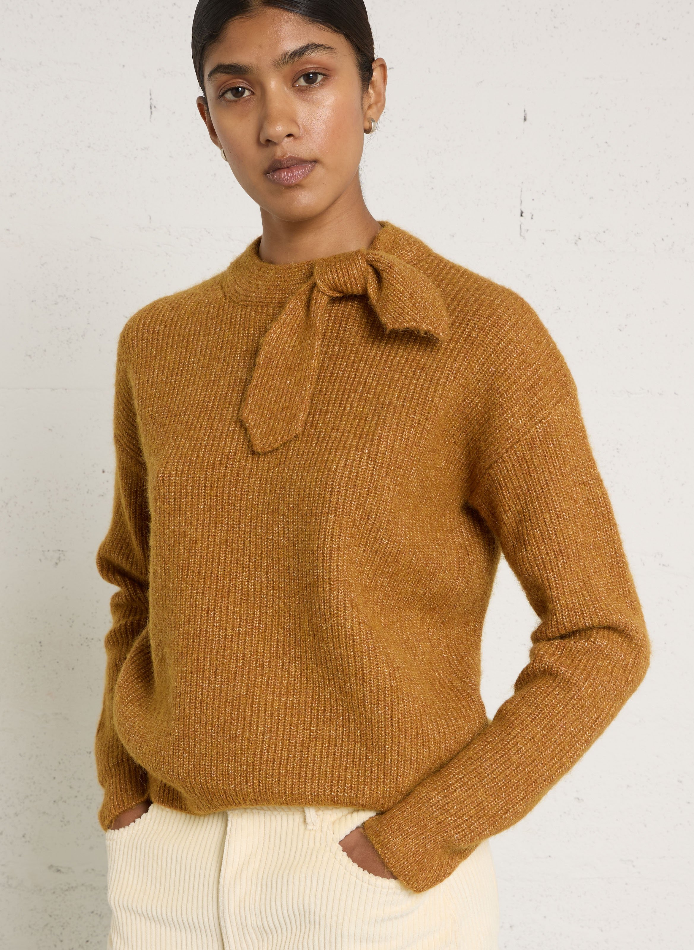 Pull col rond en laine mélangée MAISON 123