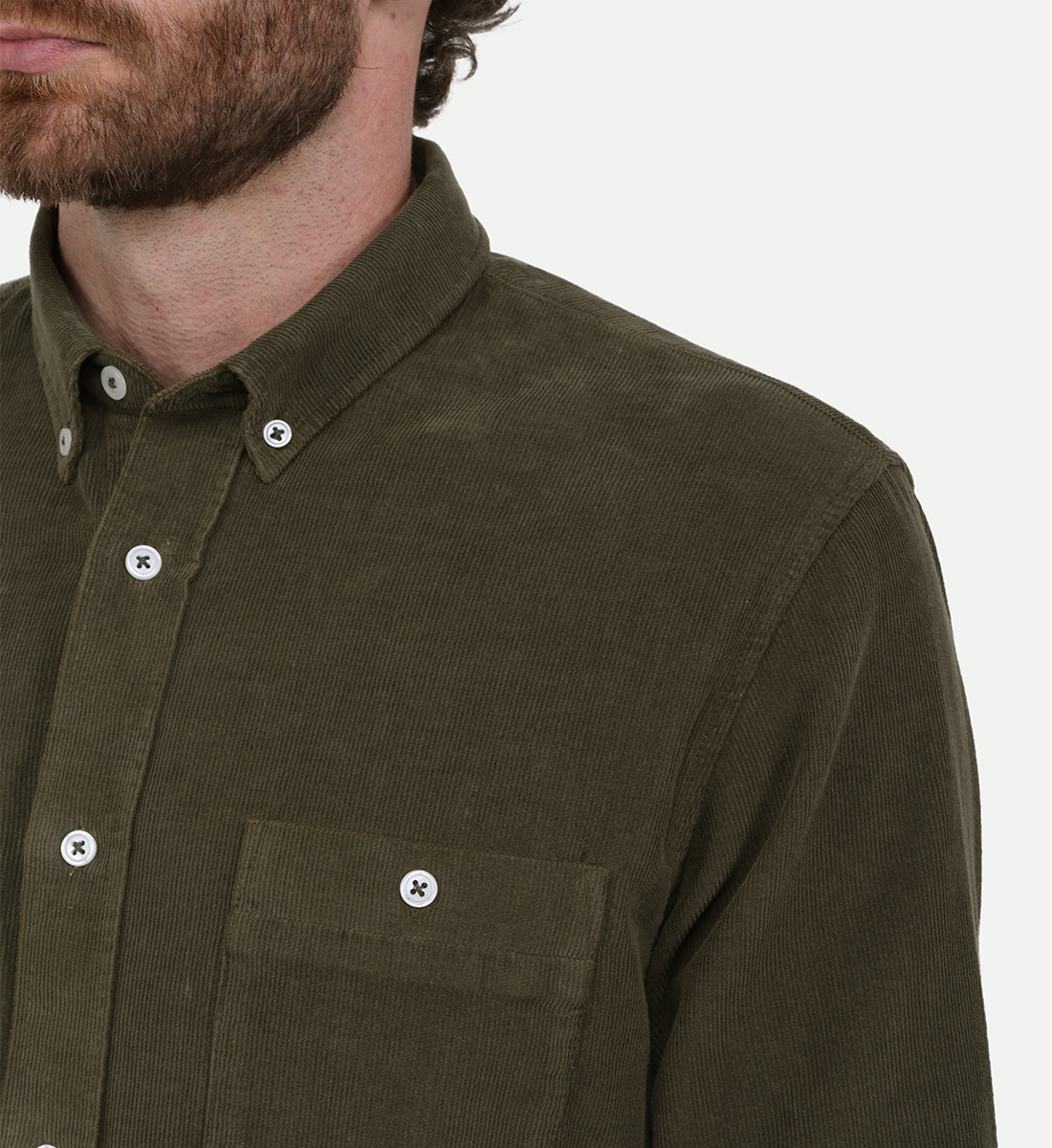 Corduroy shirt GILI'S Green