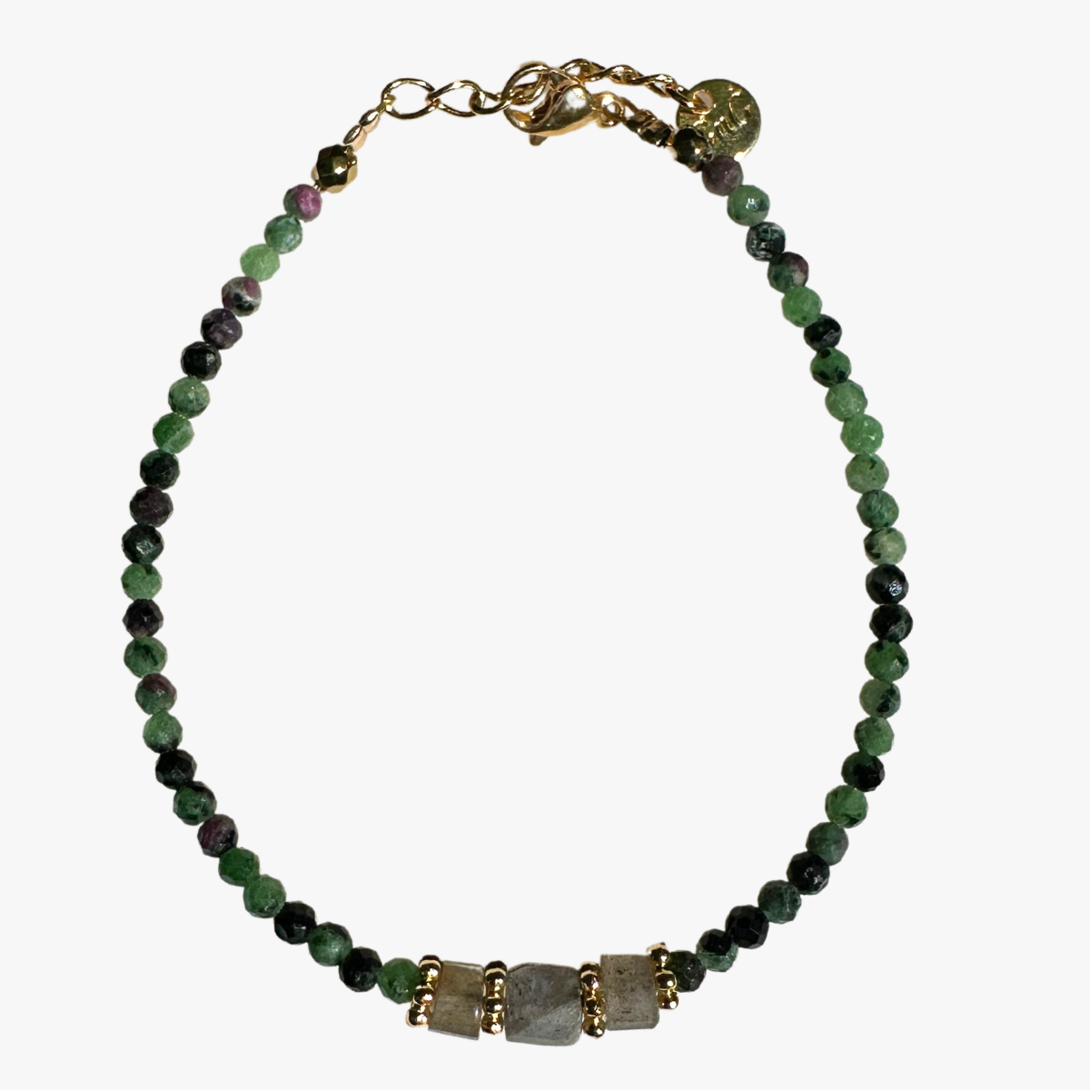 Ruby zoisite bracelet GINANDGER Green