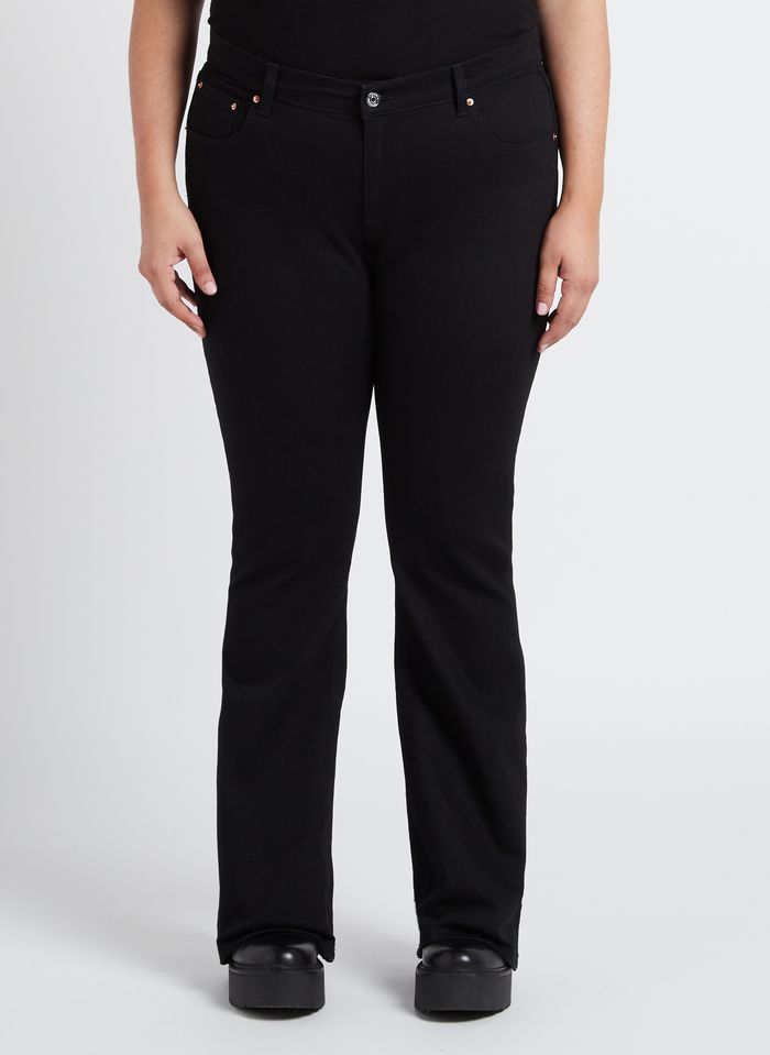 Low waist bootcut jeans - Grey - Women - Gina Tricot
