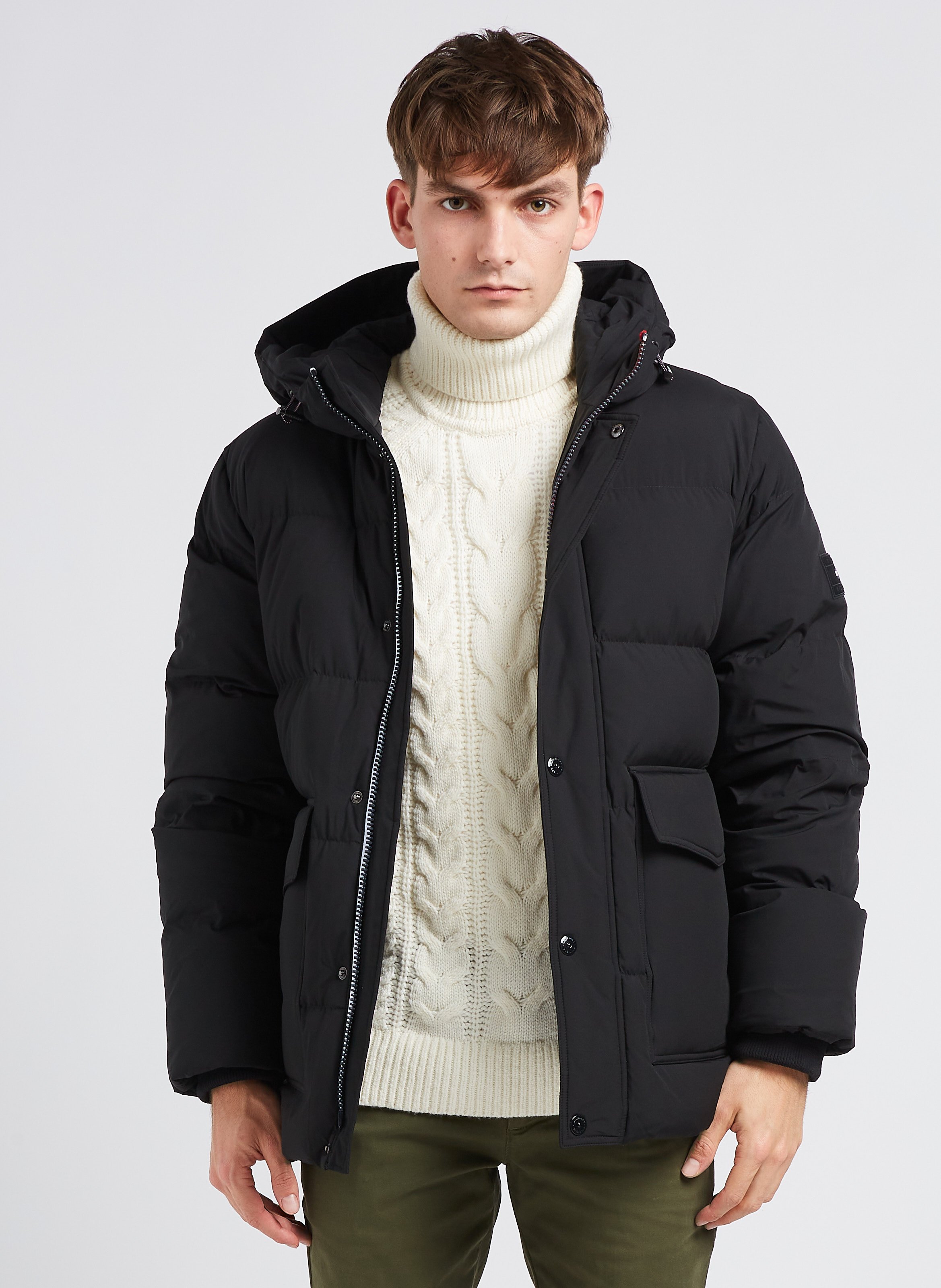 Tommy hilfiger heavy outlet canvas down padded jacket