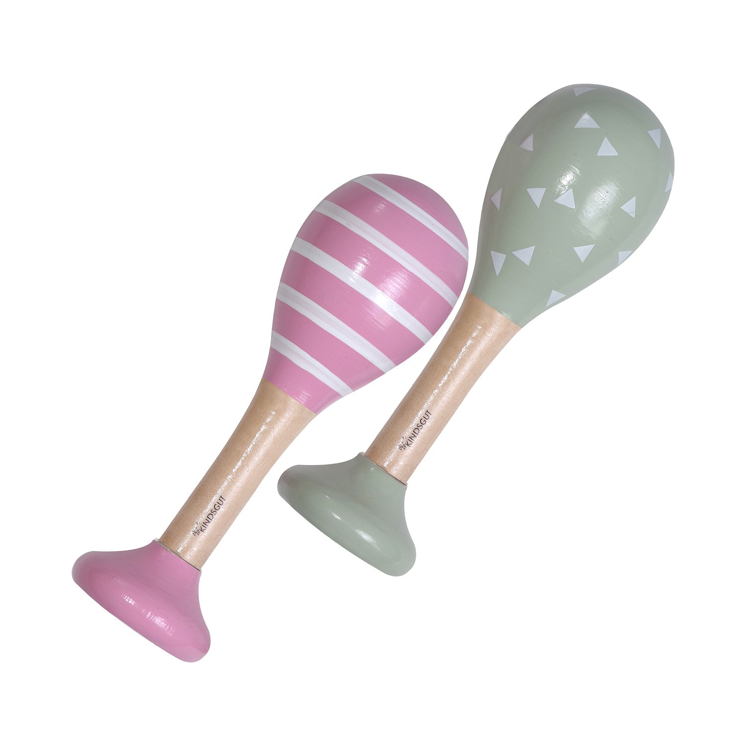 Fox and stripes rattles KINDSGUT Pink