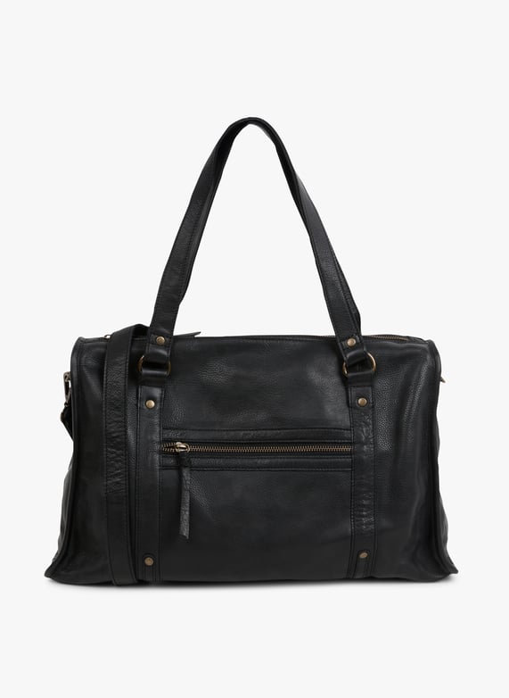 Sac Shopping En Cuir Lula Black Pieces Femme 17151394 C N10 BLACK Place des Tendances