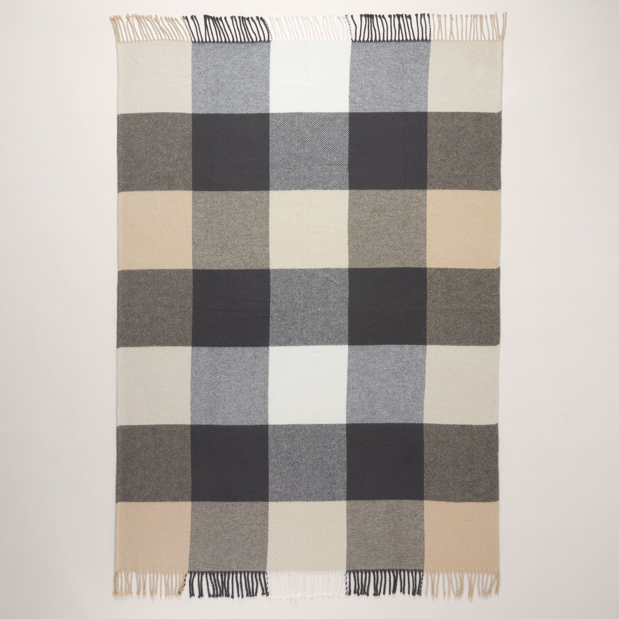 LIVIA - Cotton throw MADURA Grey