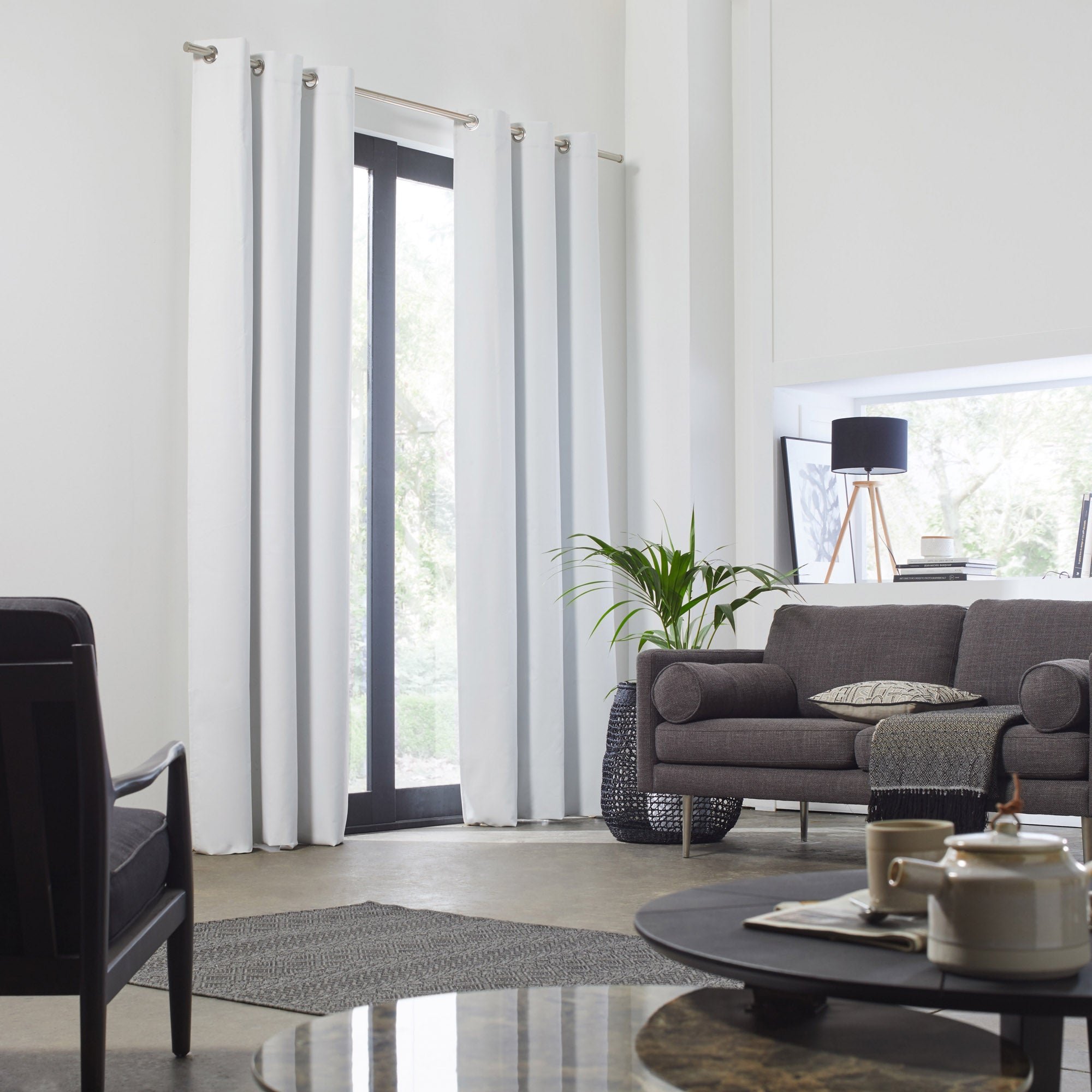 OCCULTANT - Blackout curtain with eyelets MADURA White