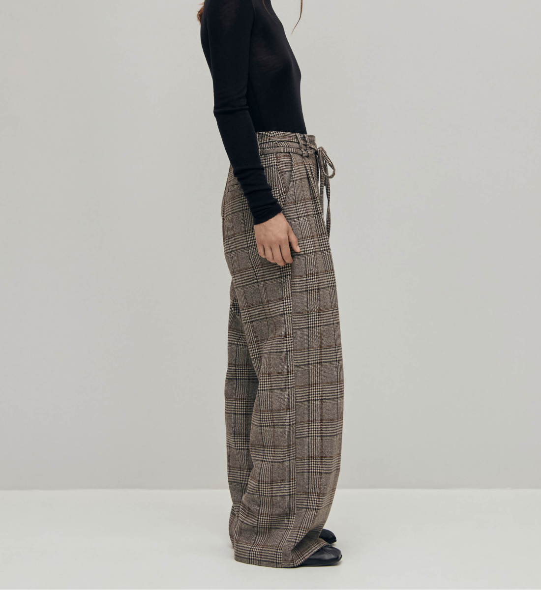 Bandol straight woollen trousers ALOHAS Brown