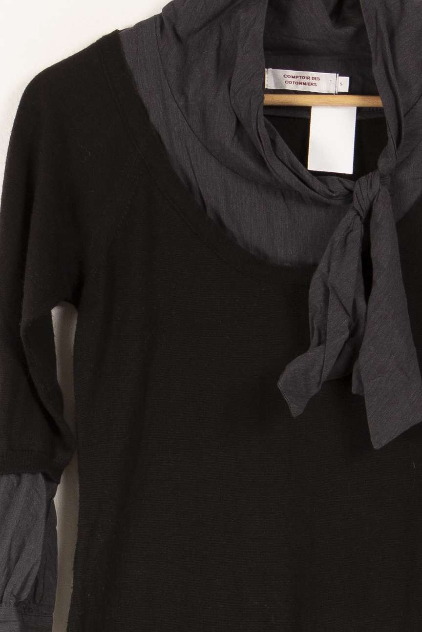 Short calming dress Black