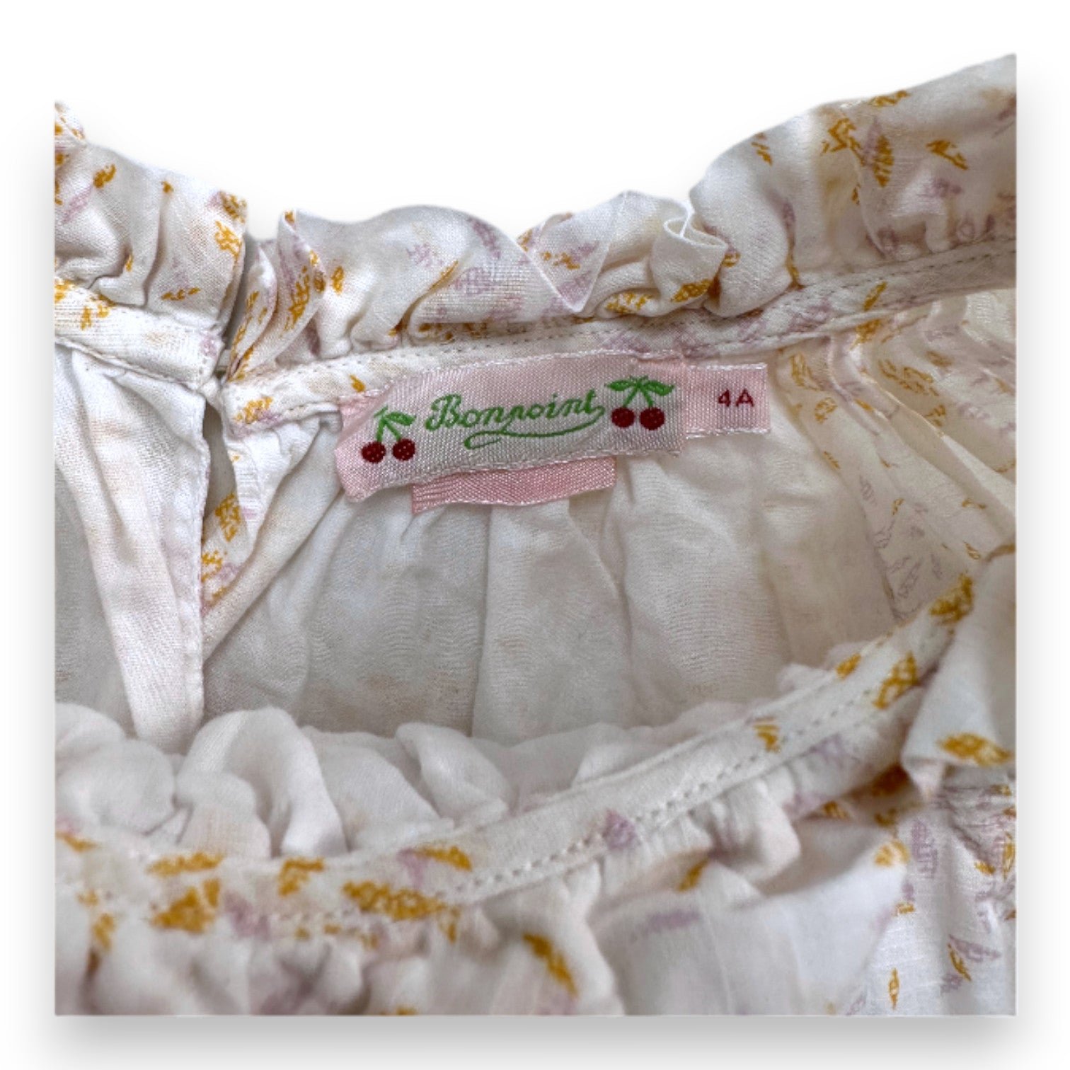 White child's dress - 4 years BONPOINT - Seconde Main White